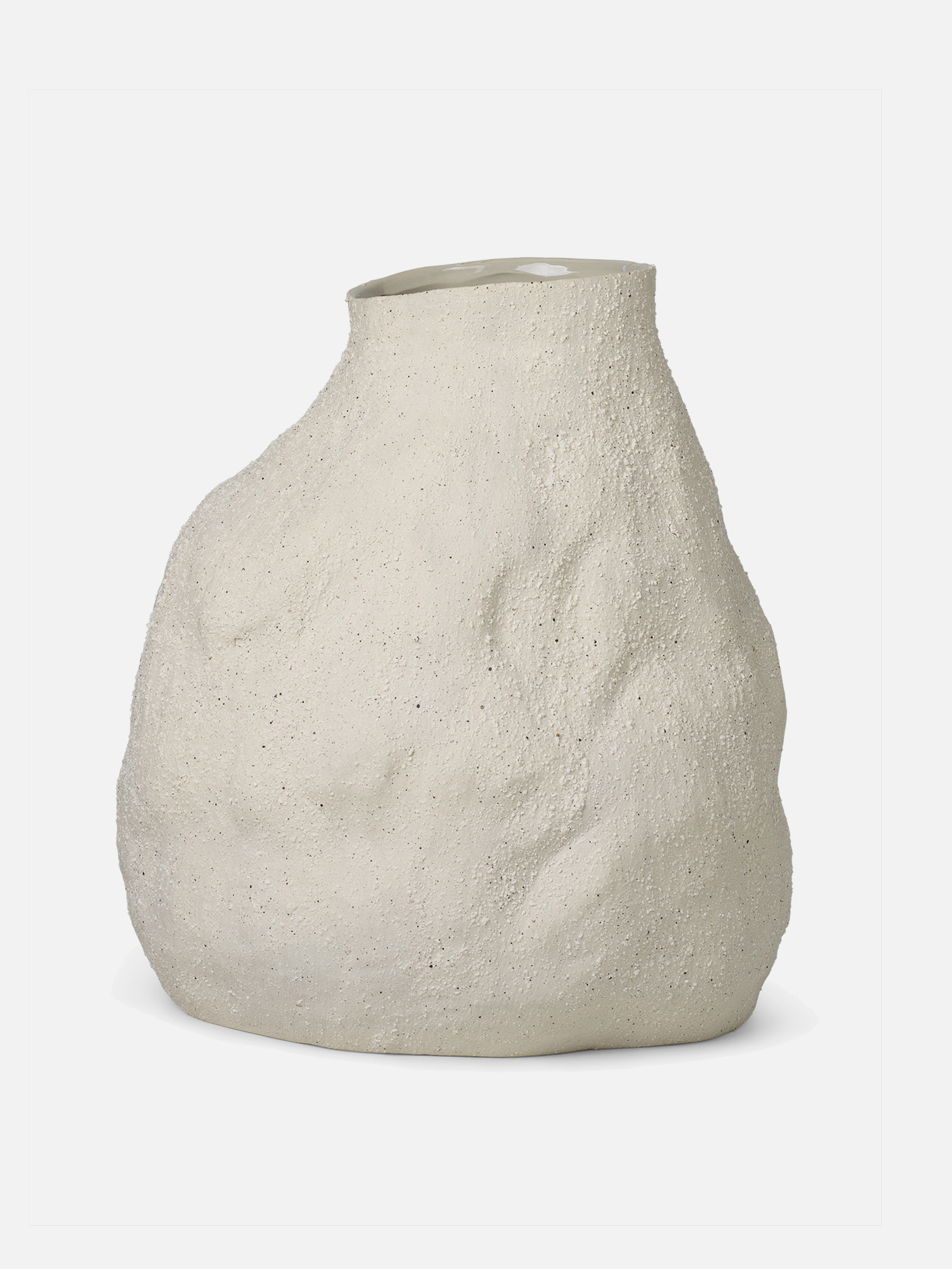 Vulca Vase Large - Off-white Stone Vulca Vase Large - Off-white Stone