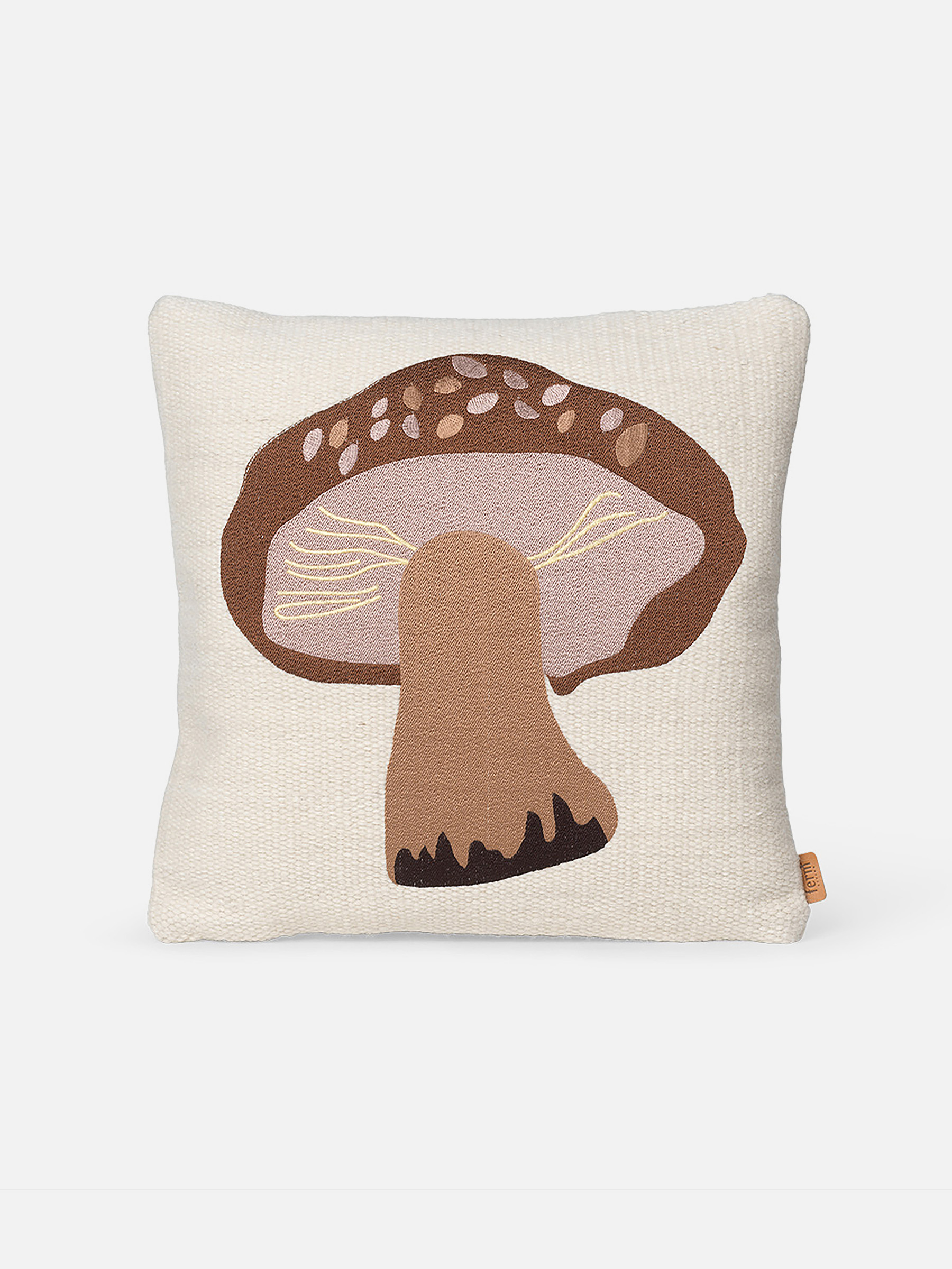 Forest Besticktes Kissen - Porcini Forest Besticktes Kissen - Porcini