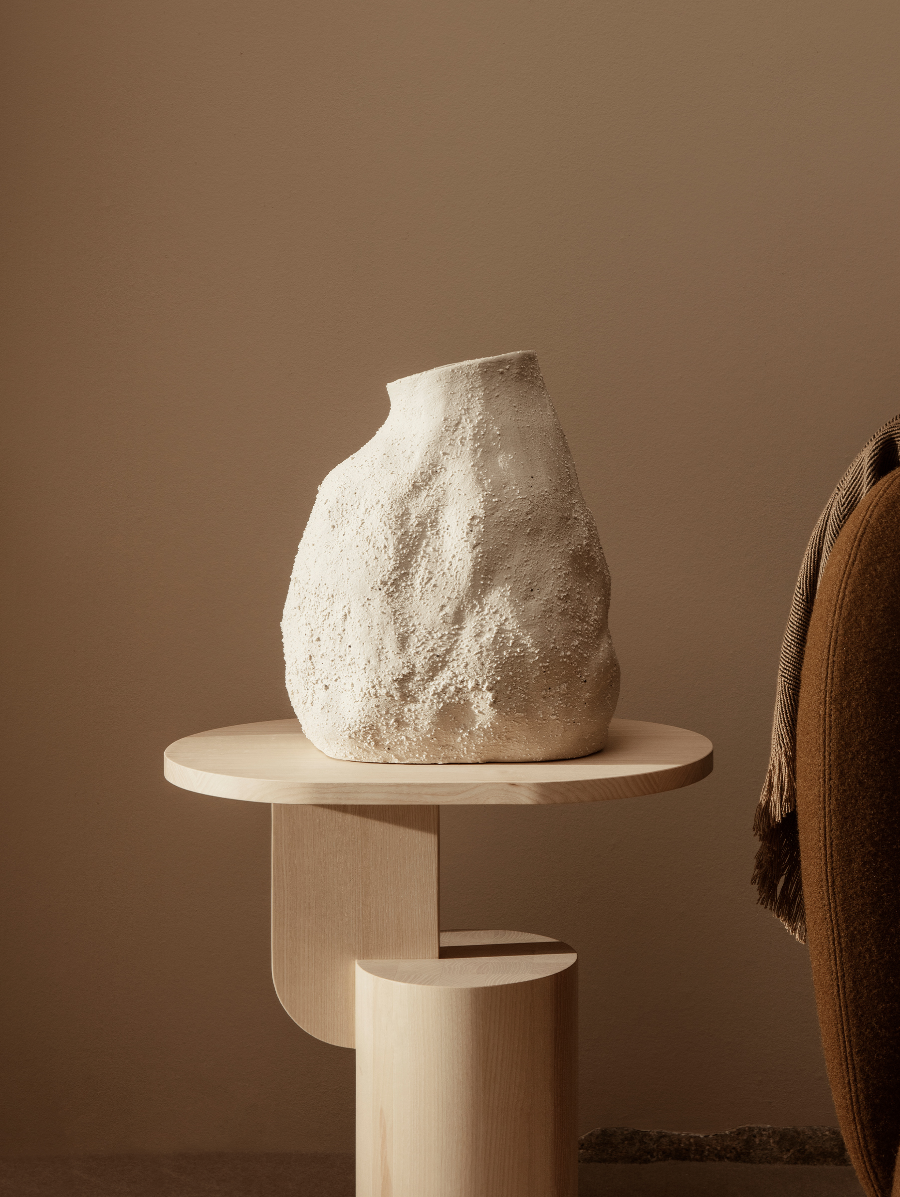 Vulca Vase Medium - Off-white Stone Vulca Vase Medium - Off-white Stone