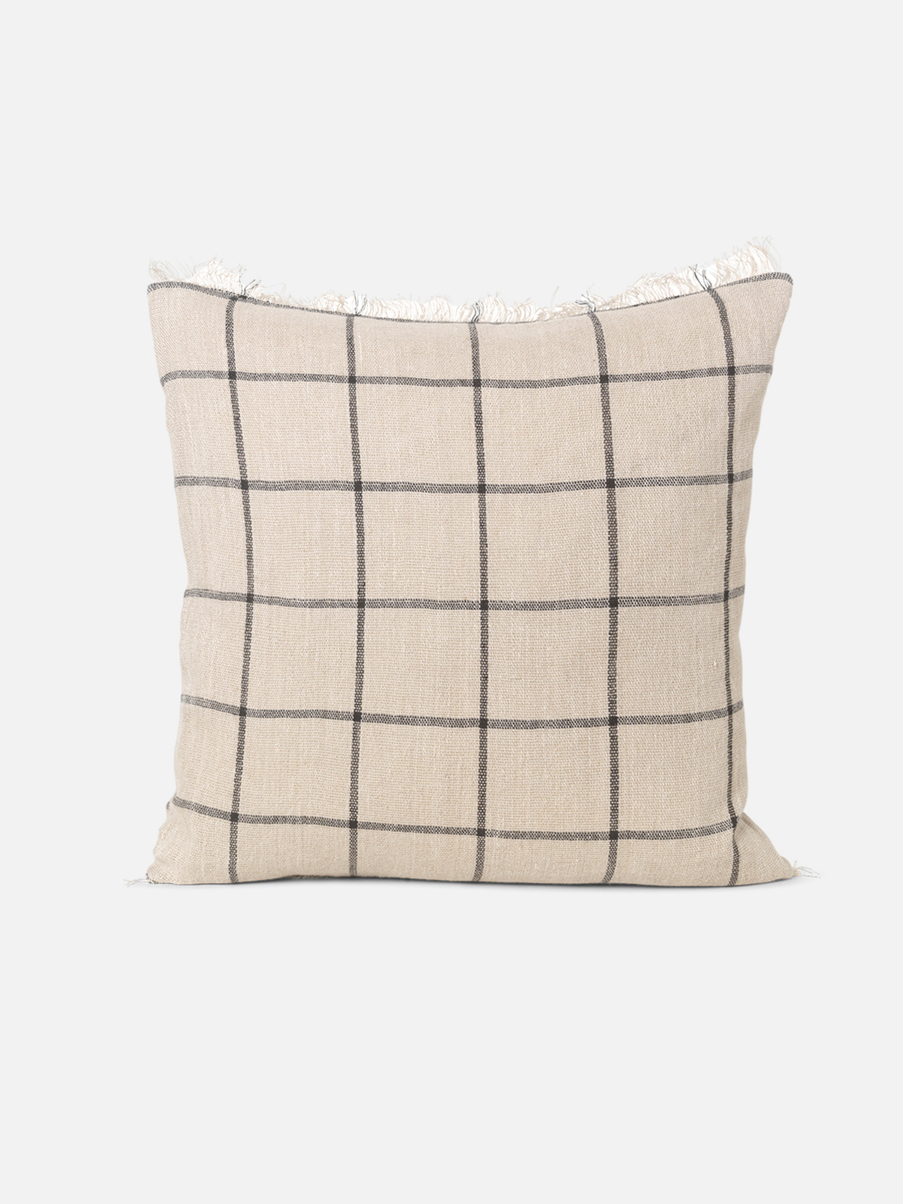 Calm Kissen 50x50 cm - Camel / Schwarz Calm Kissen 50x50 cm - Camel / Schwarz