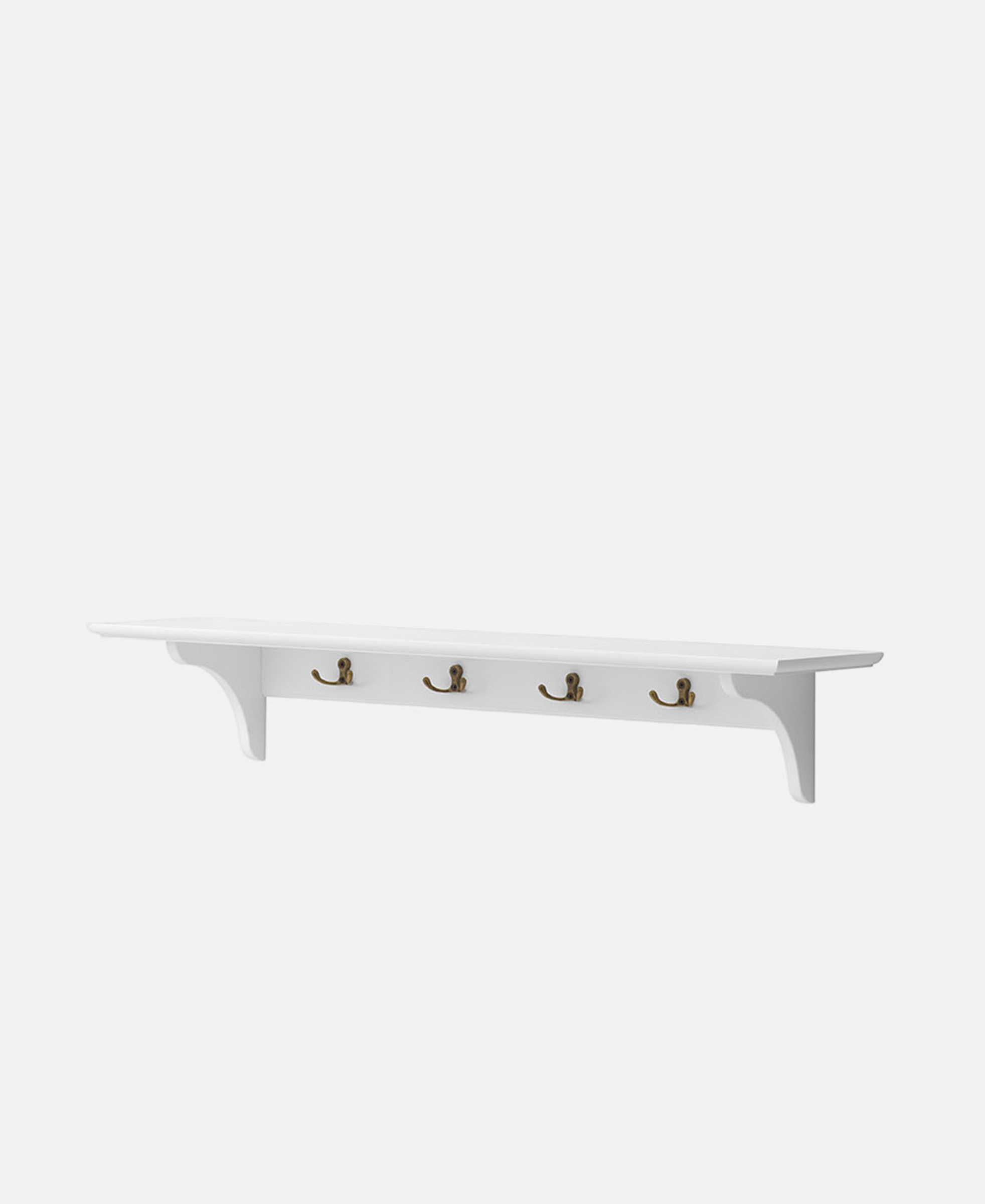 Seaside Wandregal mit Haken, weiß Seaside Wandregal mit Haken, weiß