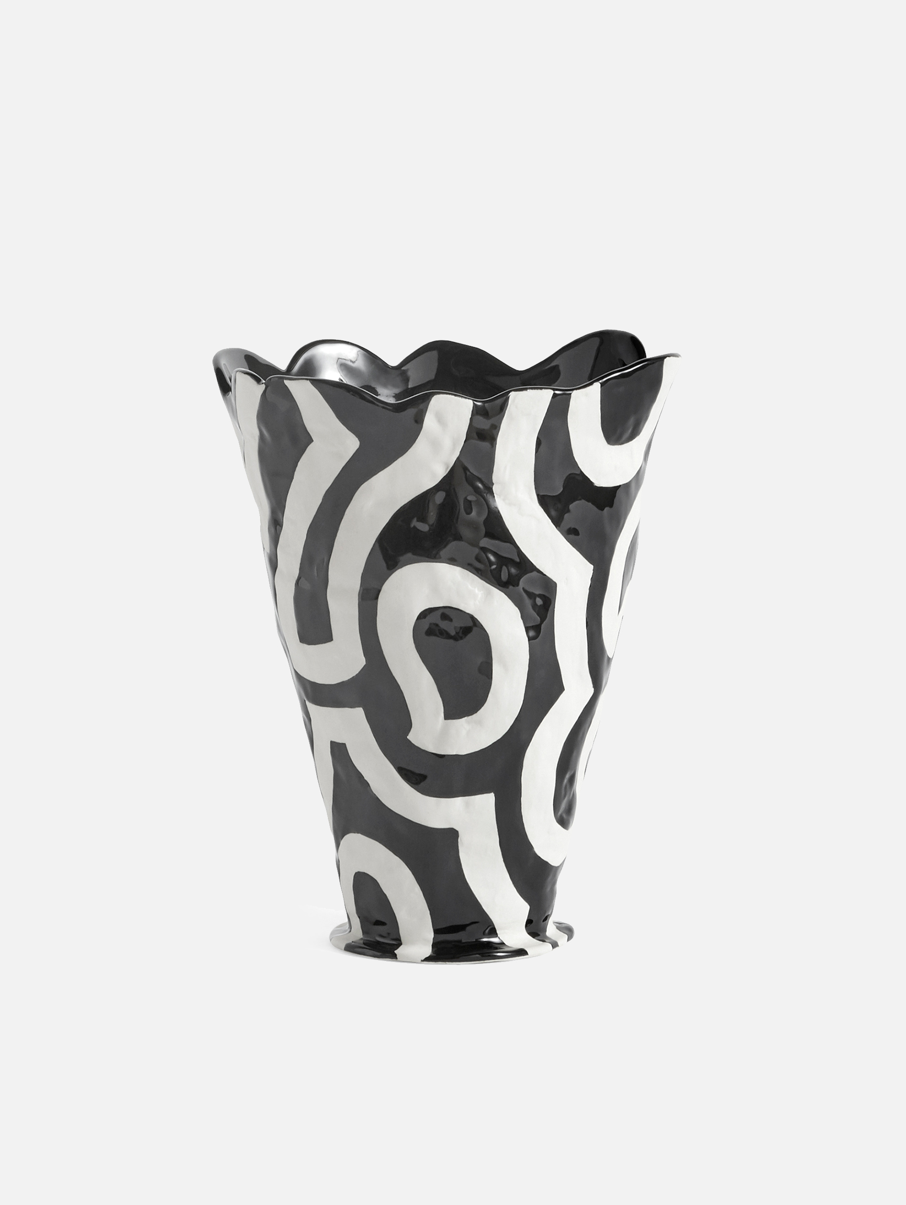 Jessica Hans Shadow Vase Schwarz und Weiß Jessica Hans Shadow Vase Schwarz und Weiß