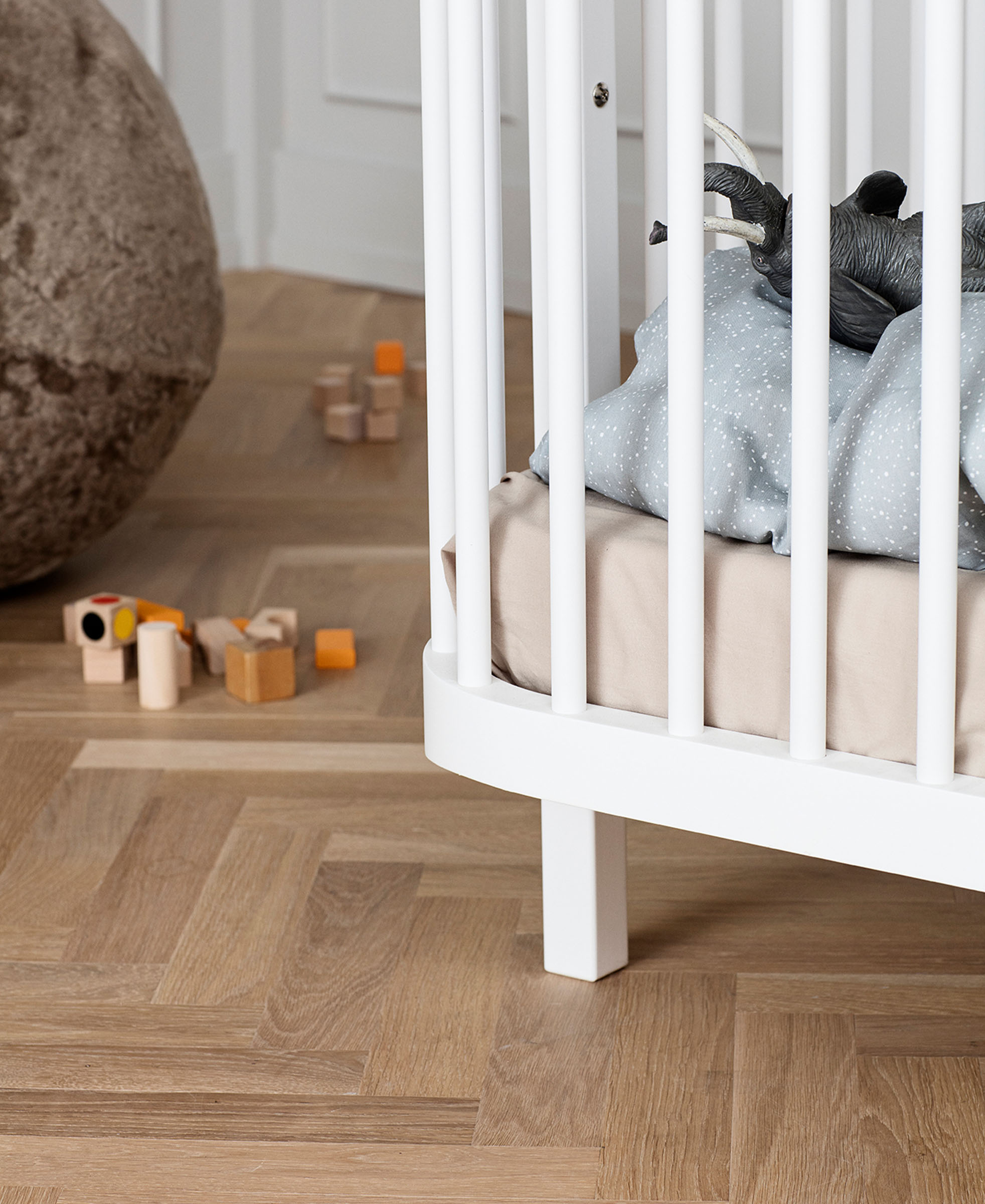 Wood Baby- und Kinderbett, 70x140 cm, weiß Wood Baby- und Kinderbett, 70x140 cm, weiß
