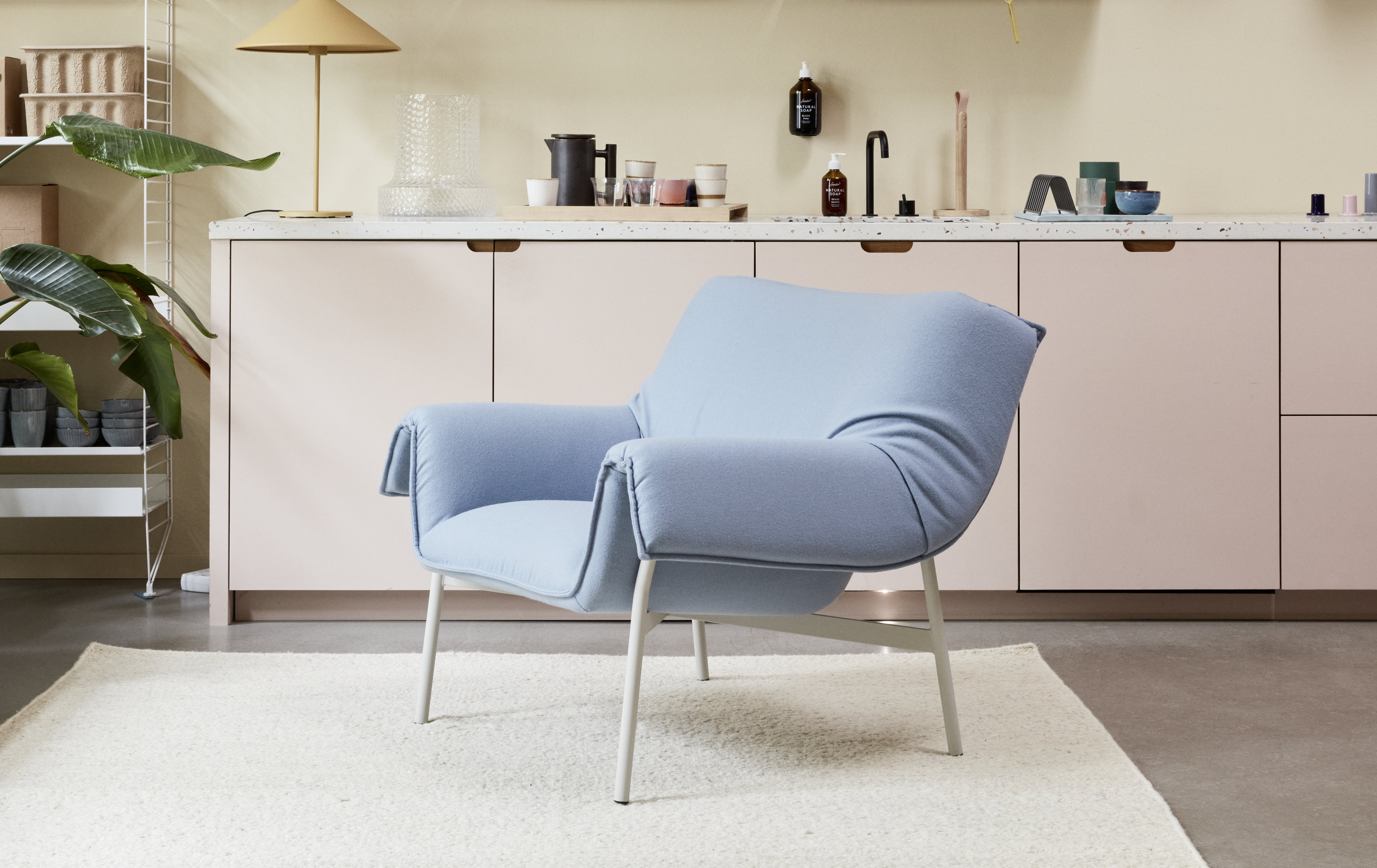 Wrap Lounge Sessel - Hero 152, Gestell Grau Wrap Lounge Sessel - Hero 152, Gestell Grau