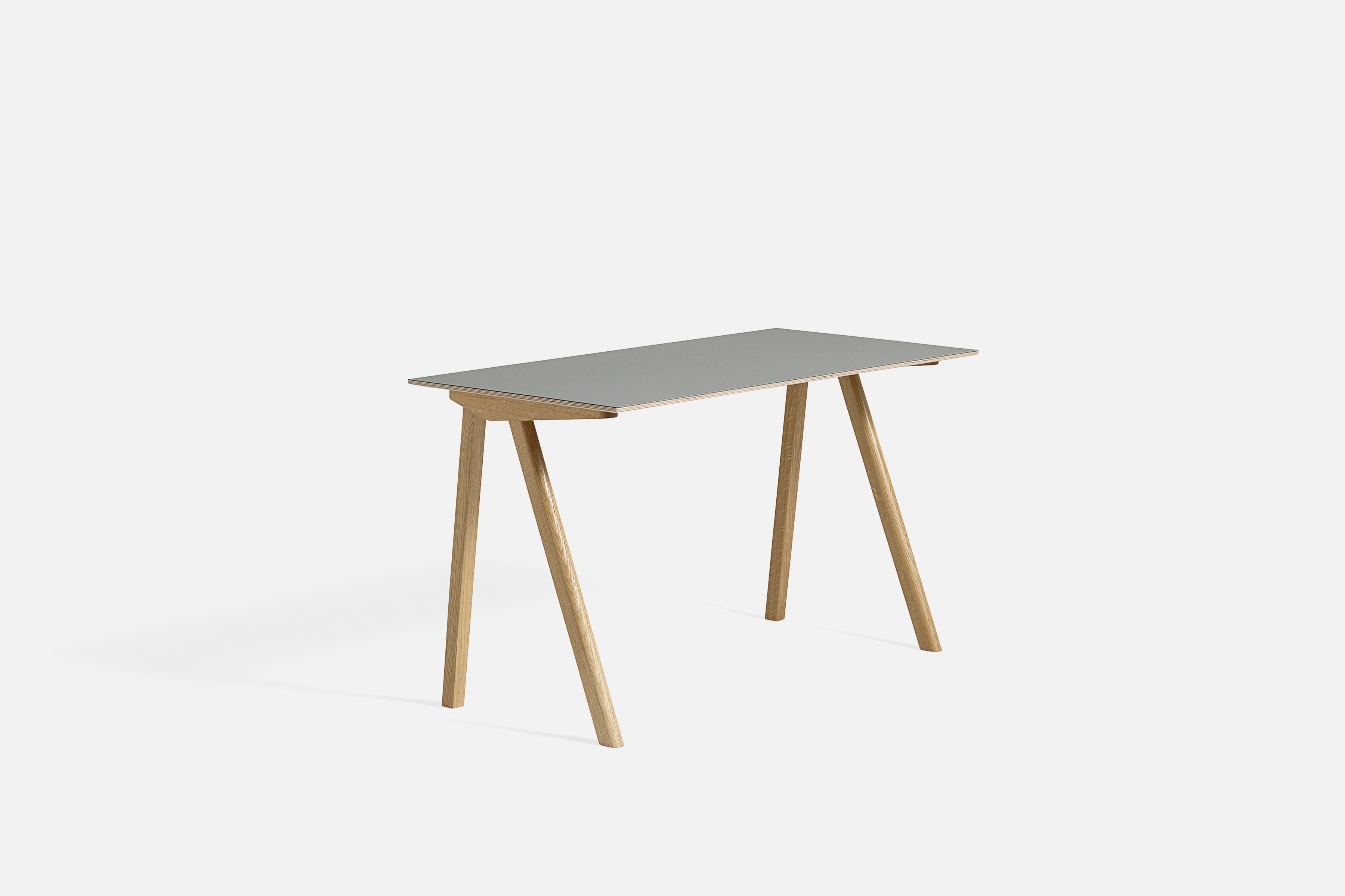 CPH90 Schreibtisch 130x65 cm - Eiche / Linoleum grau CPH90 Schreibtisch 130x65 cm - Eiche / Linoleum grau