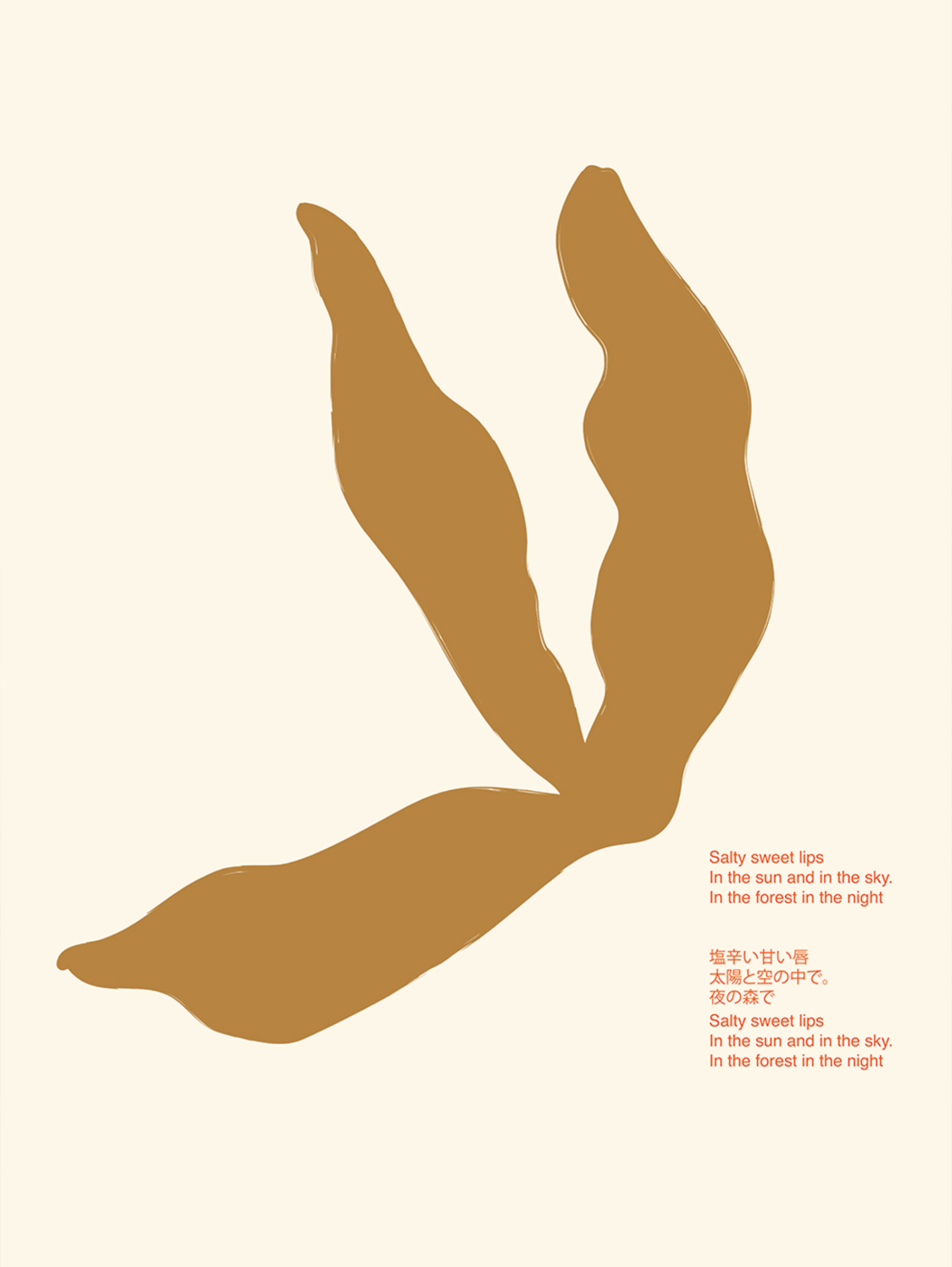 The Poster Club Lucrecia Rey Caro Salty Lips 50x70 The Poster Club Lucrecia Rey Caro Salty Lips 50x70