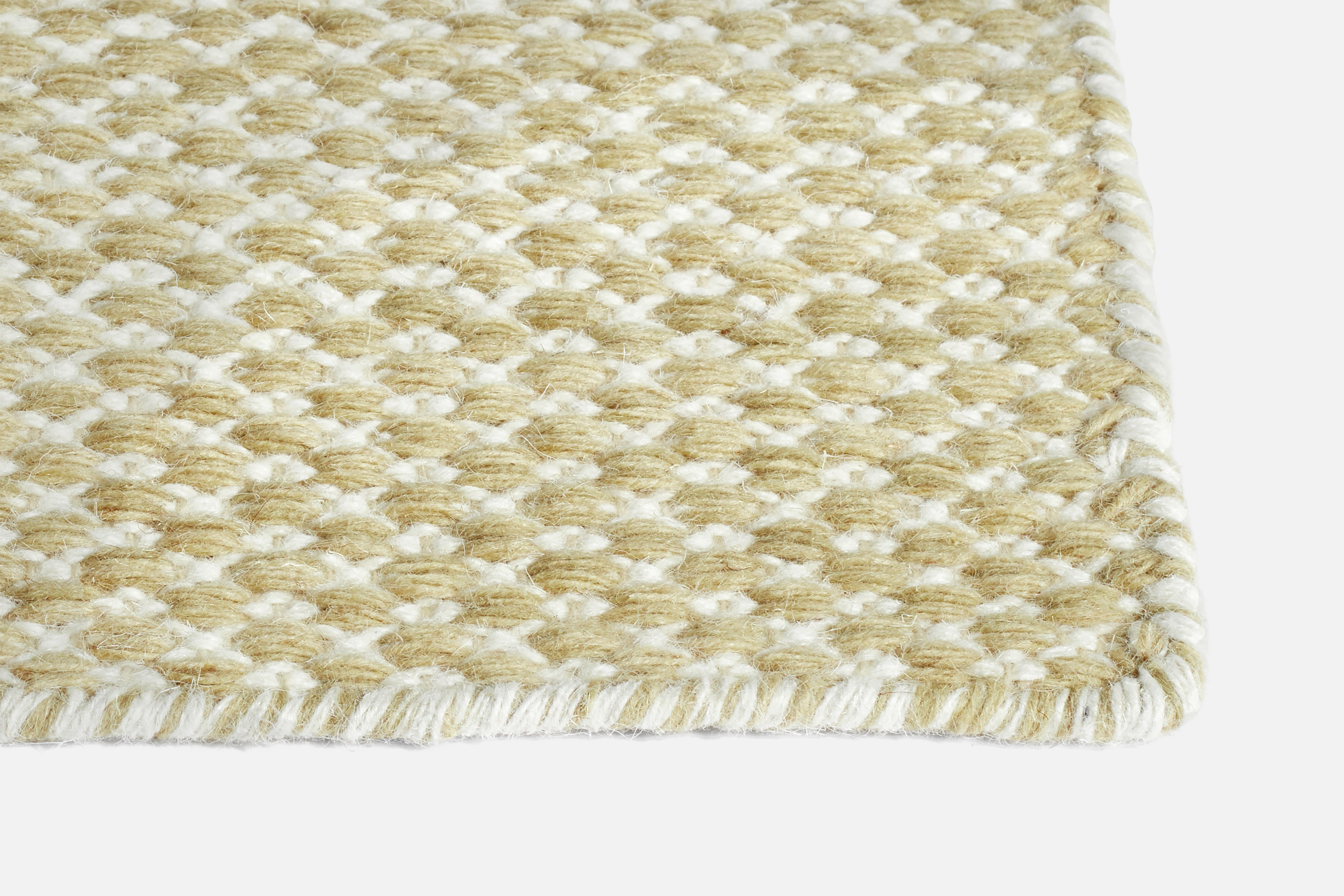 Moiré Kelim Teppich 200x300 Sand Moiré Kelim Teppich 200x300 Sand