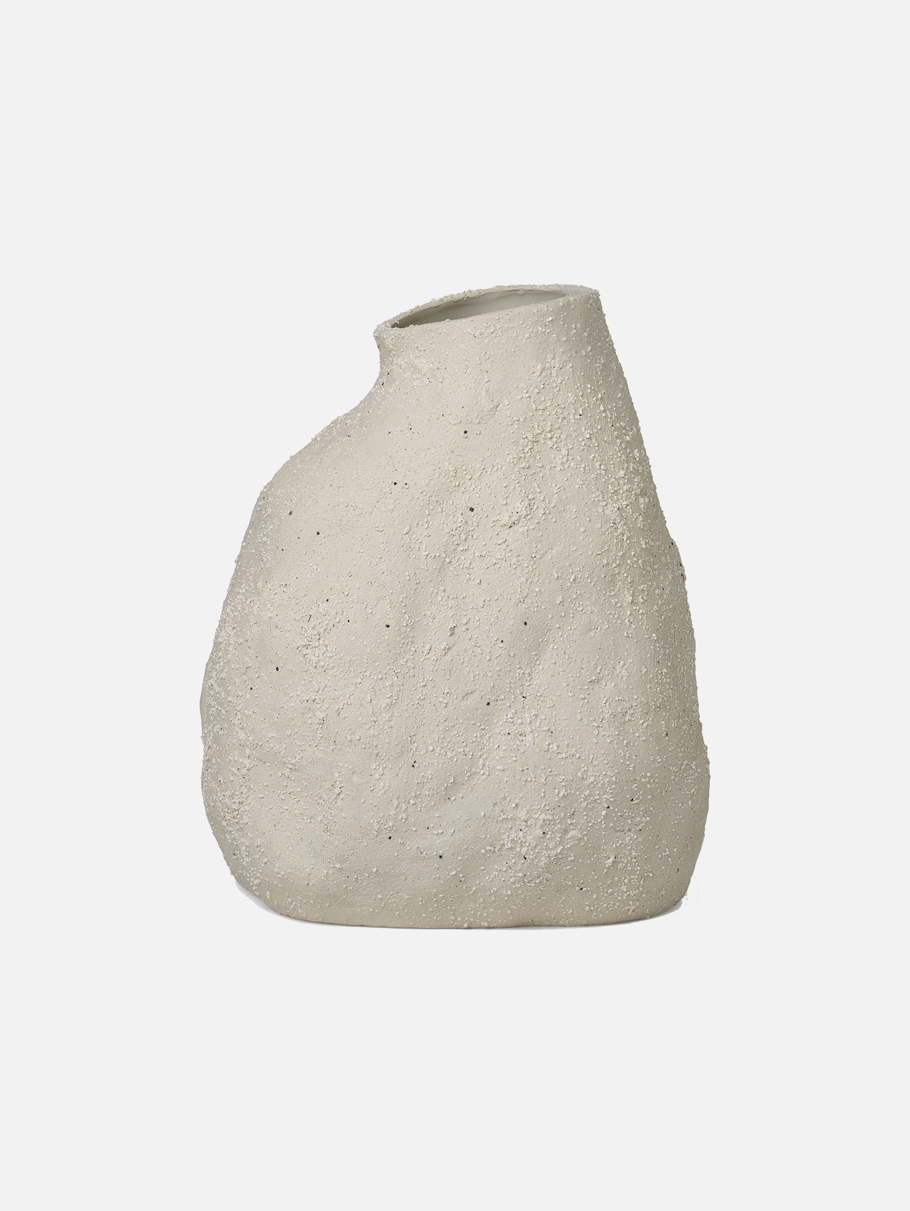 Vulca Vase Medium - Off-white Stone Vulca Vase Medium - Off-white Stone