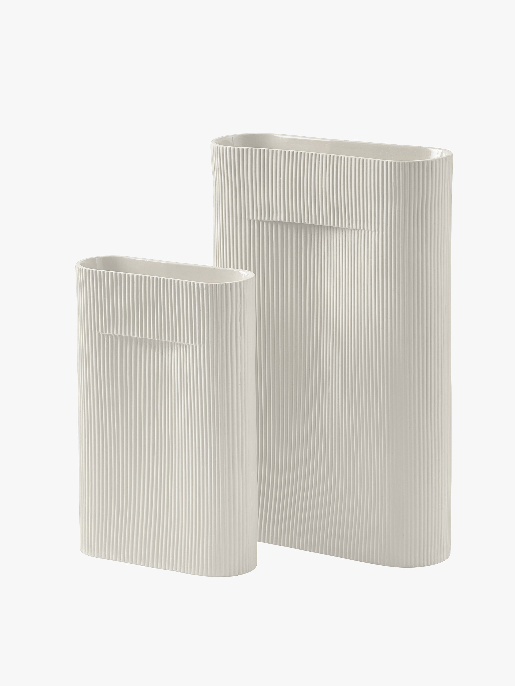 Ridge Vase Large H 48,5 cm - Off-White Ridge Vase Large H 48,5 cm - Off-White