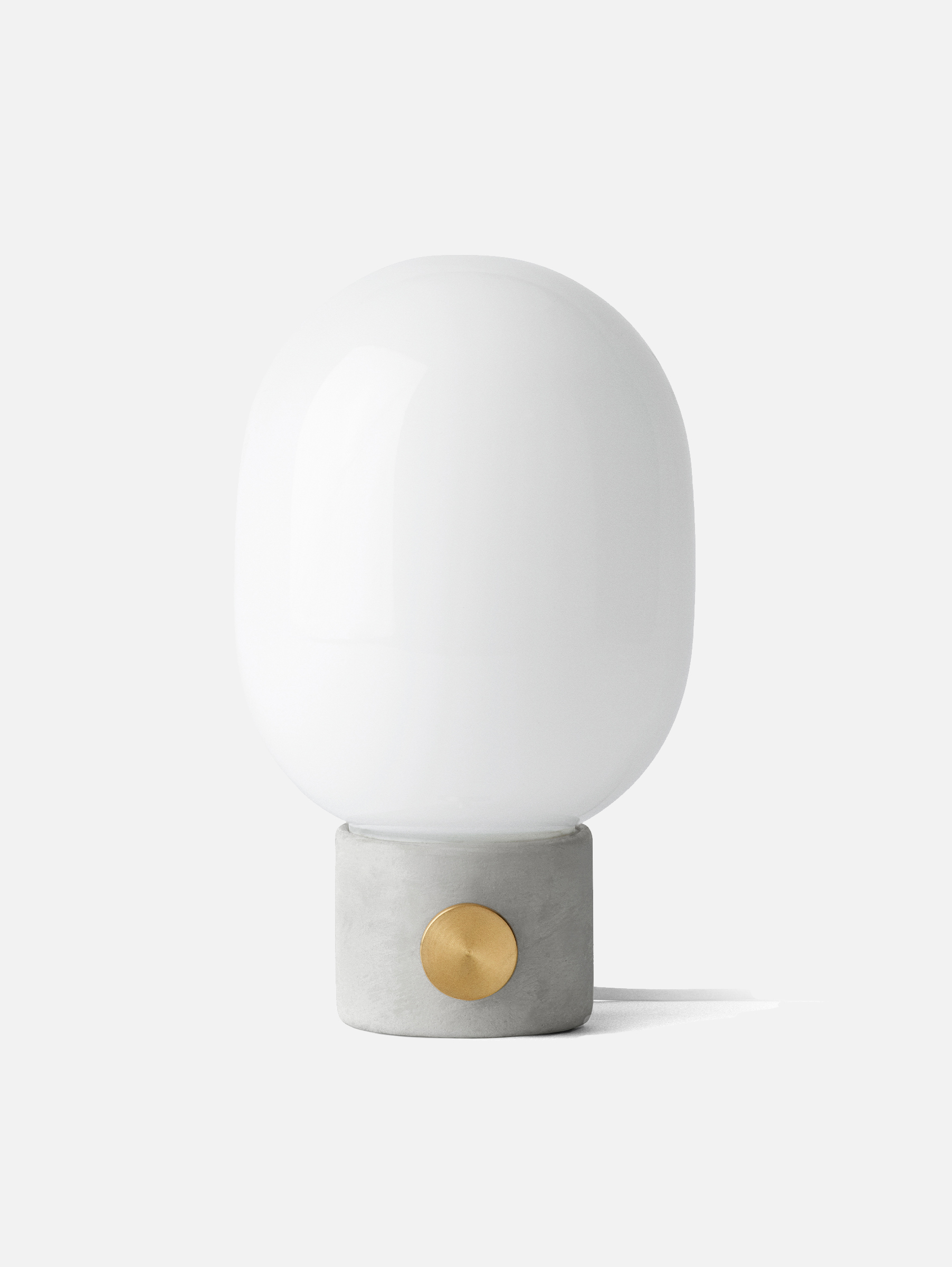 JWDA Concrete Lamp, Light Grey/Brass JWDA Concrete Lamp, Light Grey/Brass