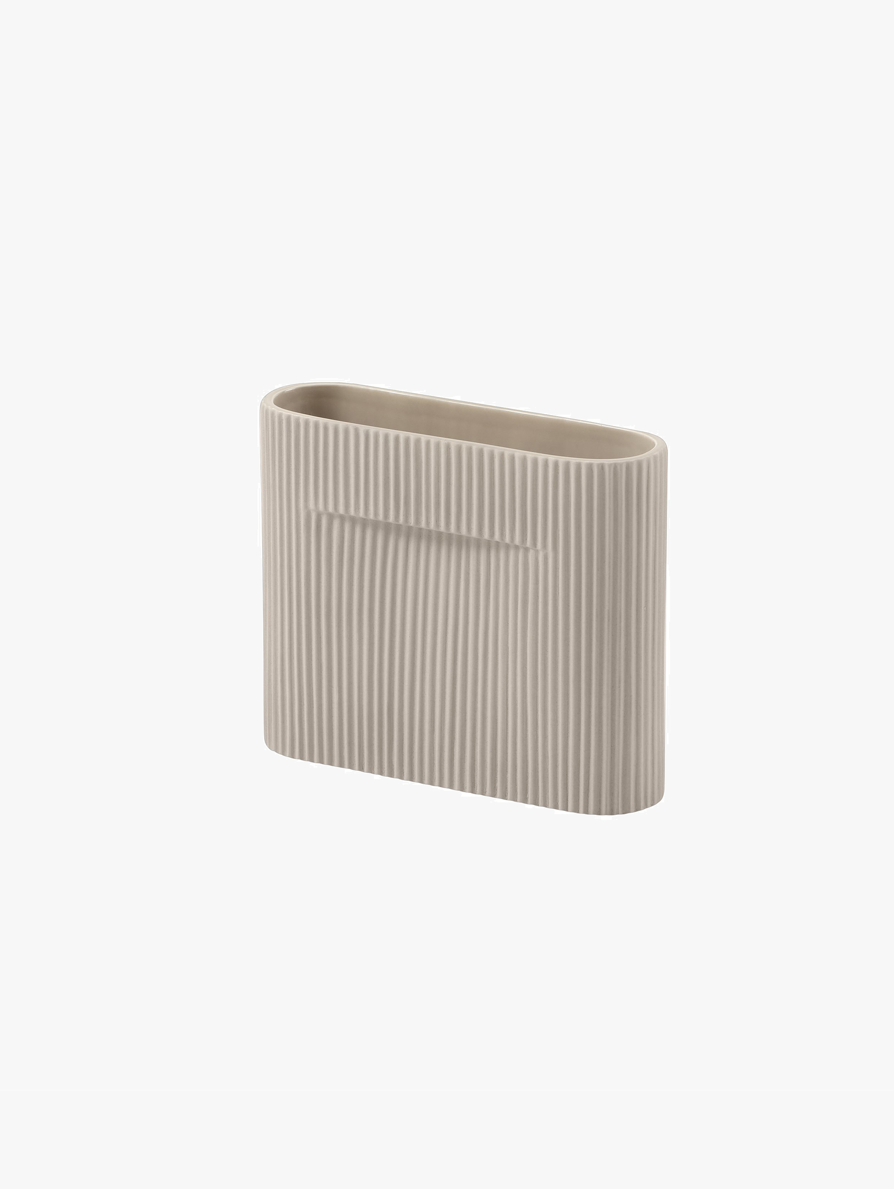 Ridge Vase Small H 16,5 cm - Beige Ridge Vase Small H 16,5 cm - Beige
