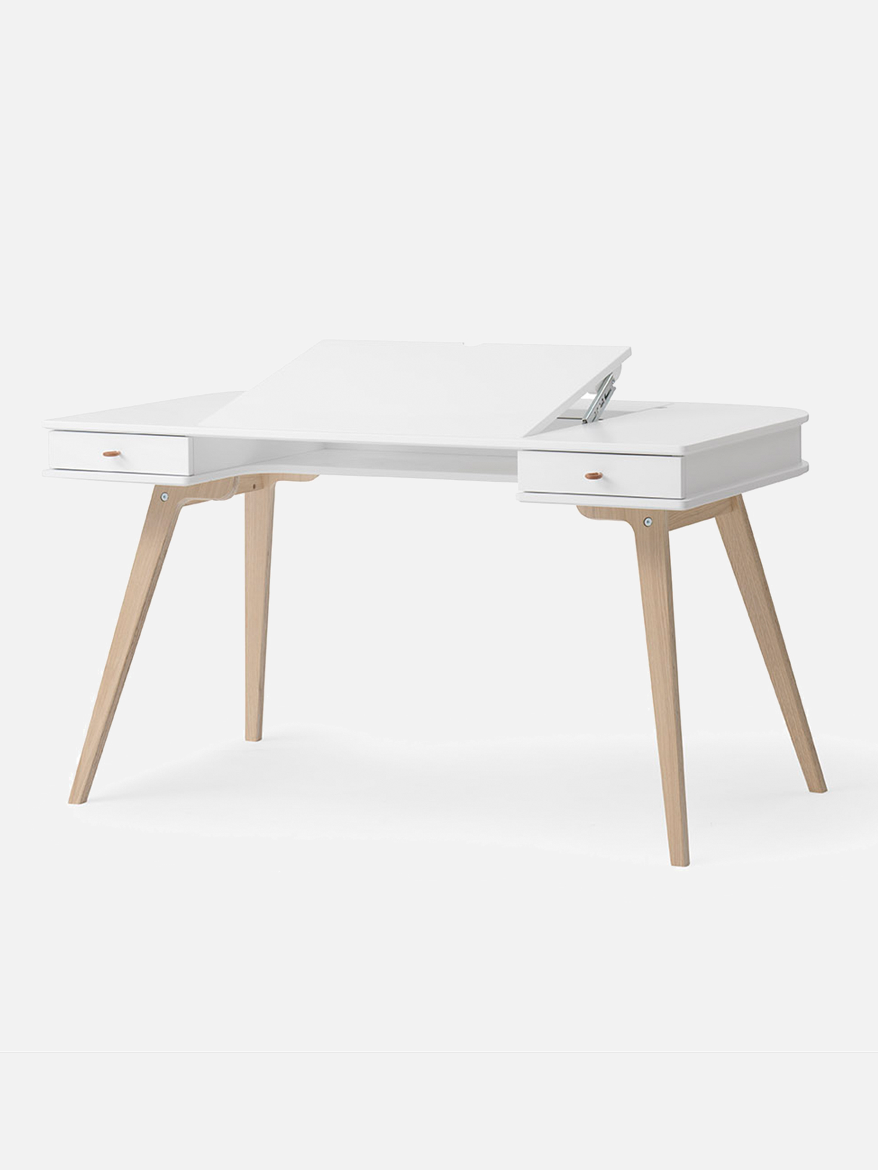 Wood Schreibtisch 66 cm, weiß/Eiche Wood Schreibtisch 66 cm, weiß/Eiche