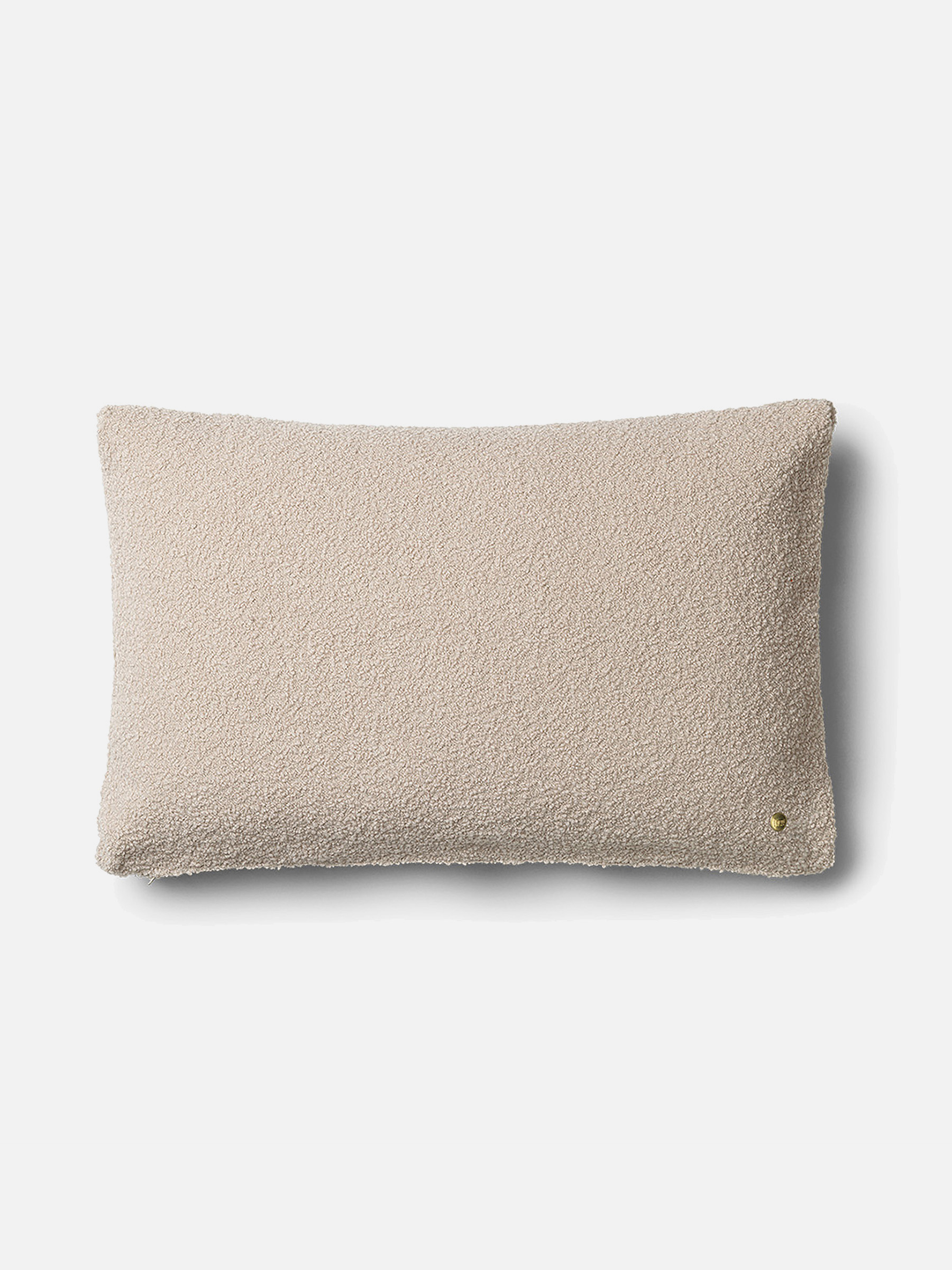 Clean Kissen Boucle aus Wolle - Natur Clean Kissen Boucle aus Wolle - Natur