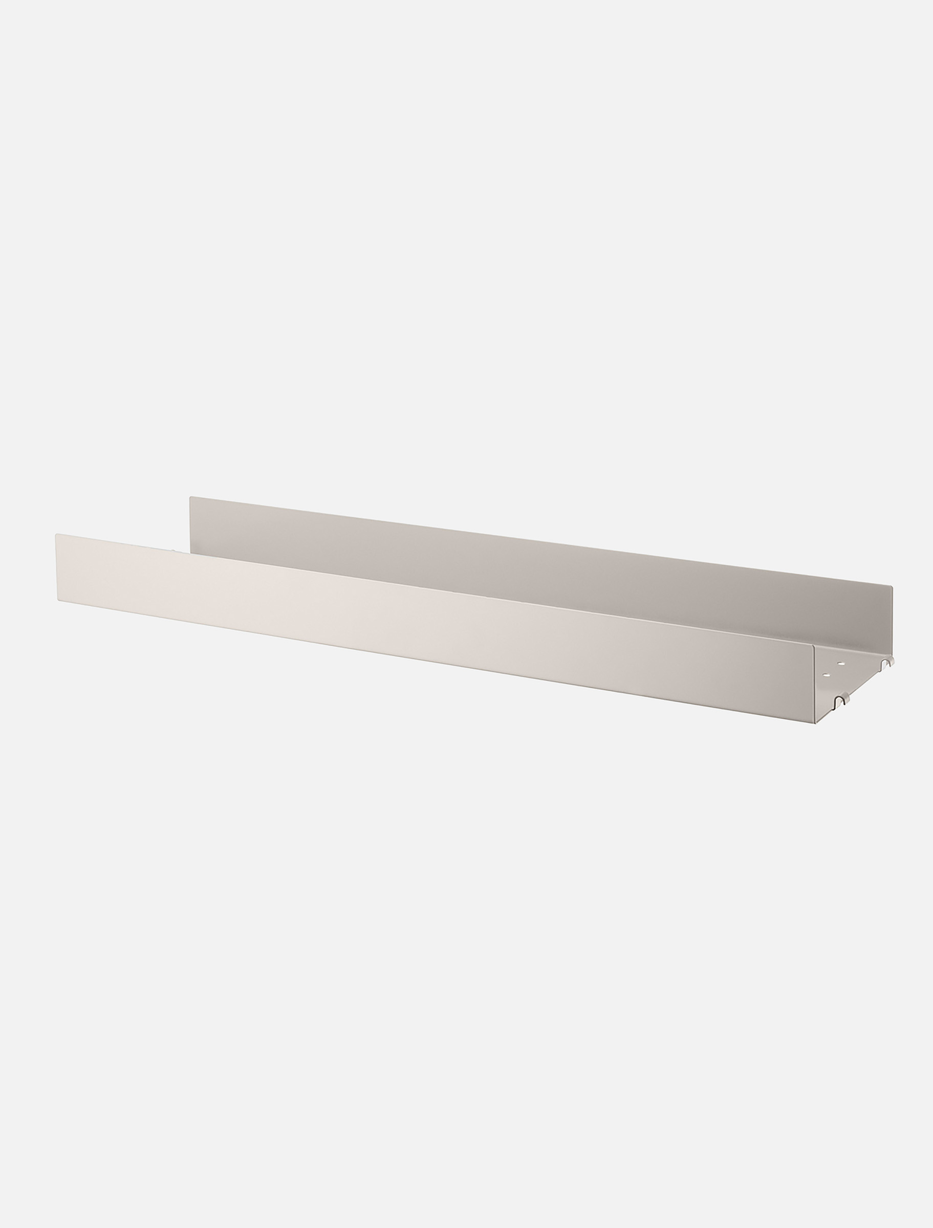 1er Metall Regalboden mit hoher Kante 78/7/20 Beige 1er Metall Regalboden mit hoher Kante 78/7/20 Beige