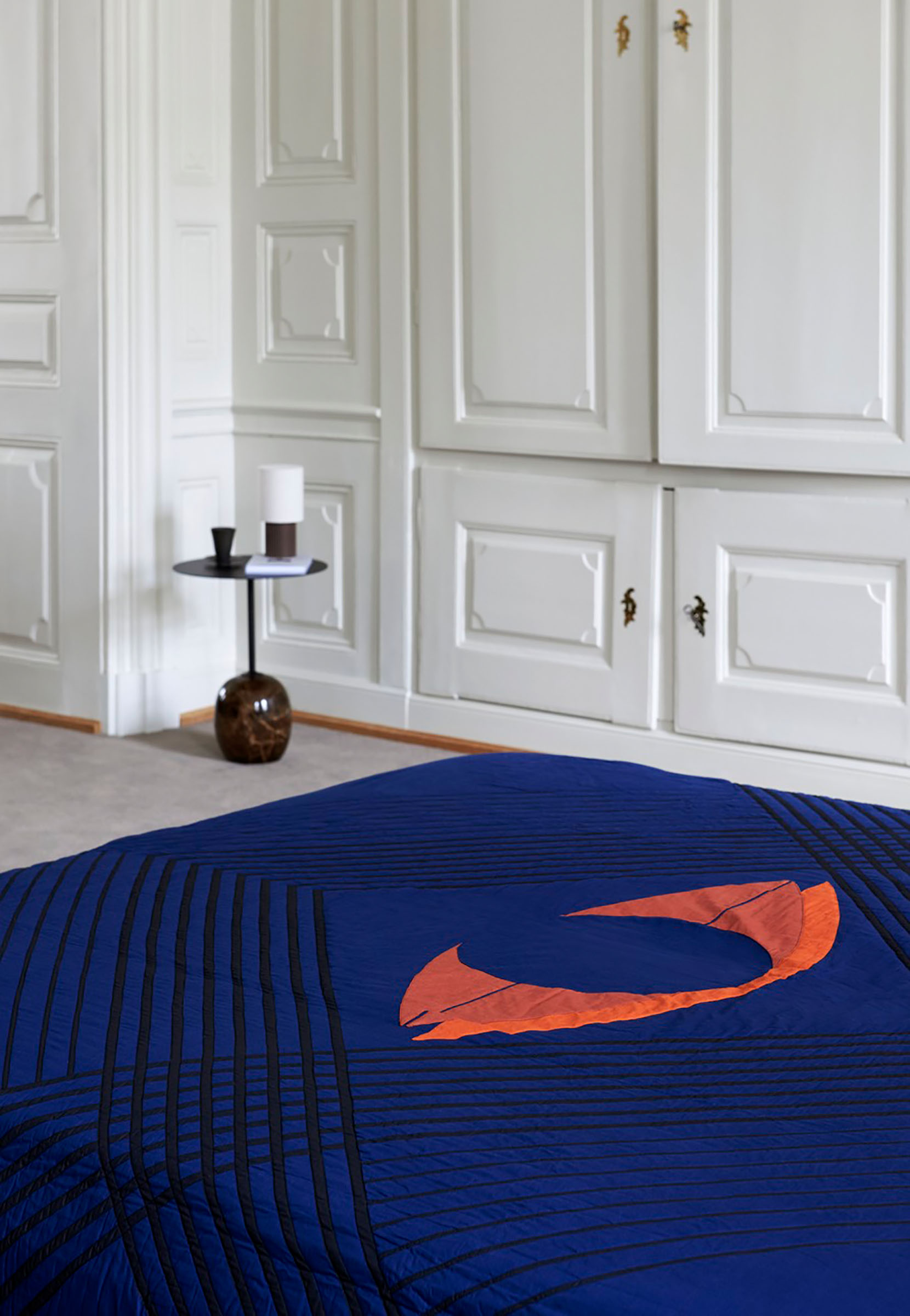The Eye Bedspread AP9, Blue Midnight, Organic Cotton, 240x260 cm The Eye Bedspread AP9, Blue Midnight, Organic Cotton, 240x260 cm