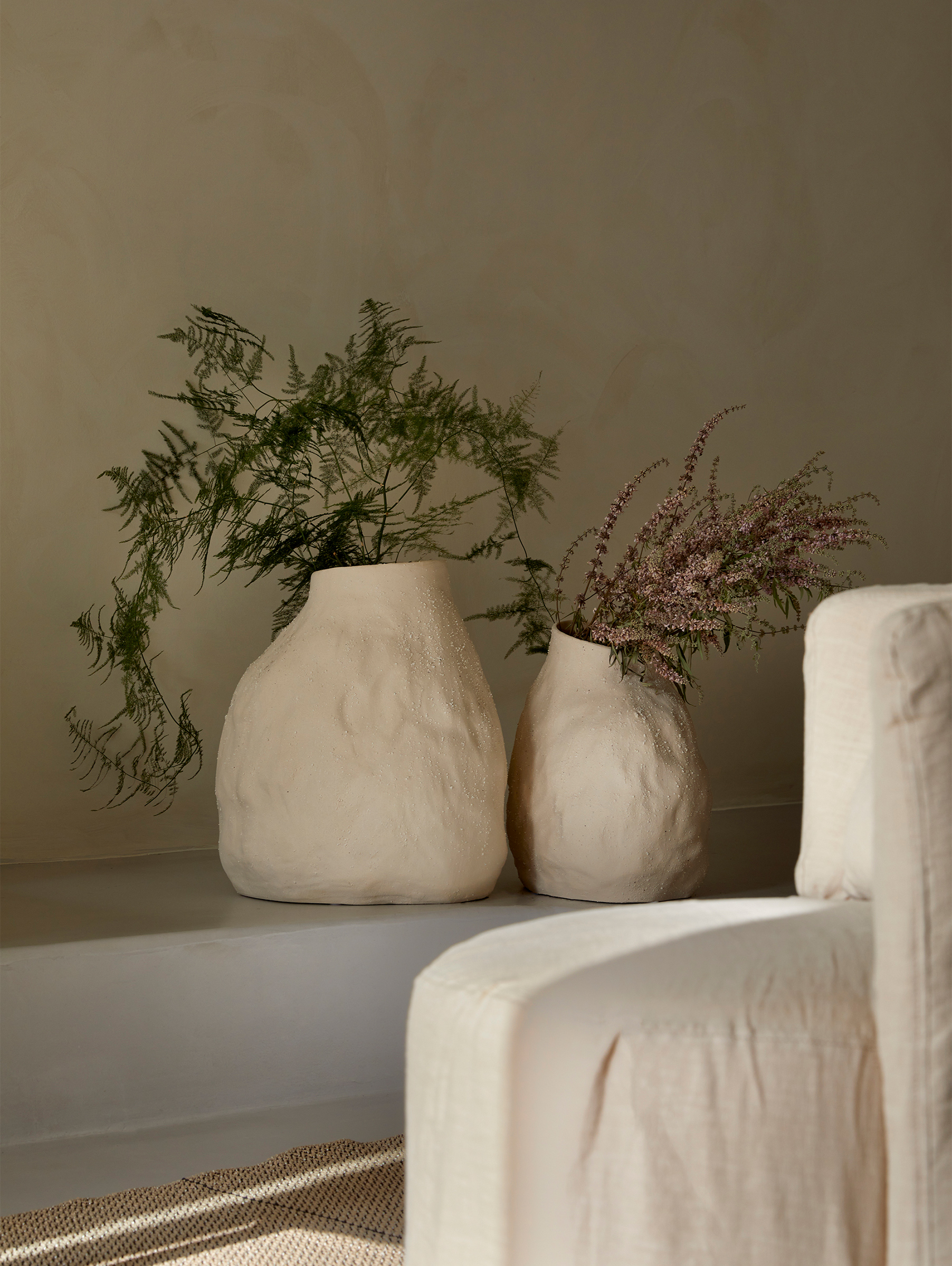 Vulca Vase Large - Off-white Stone Vulca Vase Large - Off-white Stone