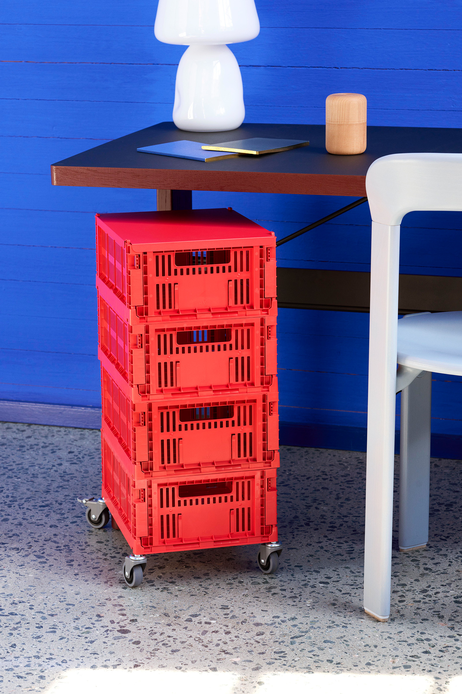 Deckel für Crate Box Medium - Rot Deckel für Crate Box Medium - Rot