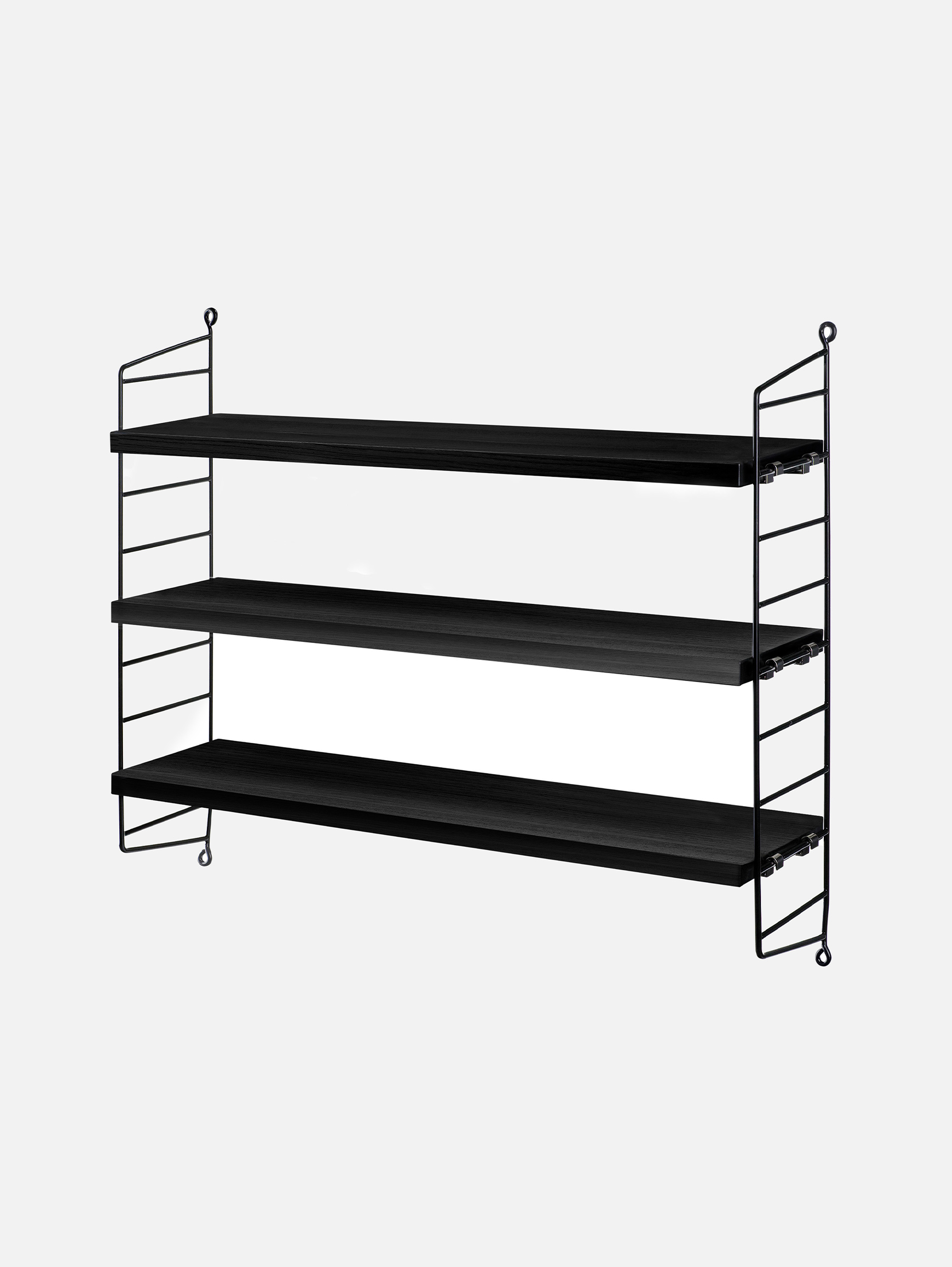 Pocket Regal 60x50 - Esche schwarz/Schwarz Pocket Regal 60x50 - Esche schwarz/Schwarz