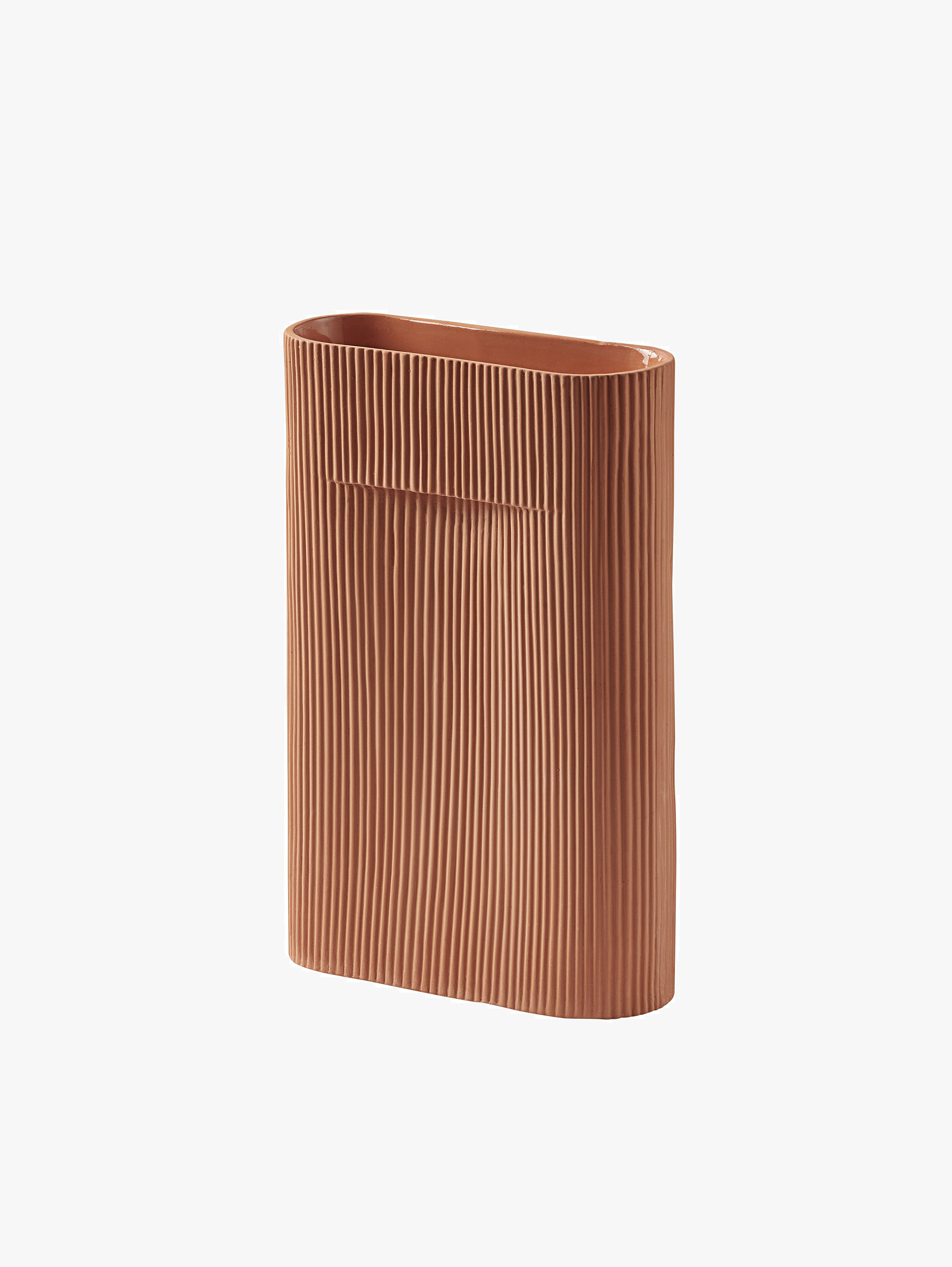 Ridge Vase Medium H 35 cm - Terracotta Ridge Vase Medium H 35 cm - Terracotta
