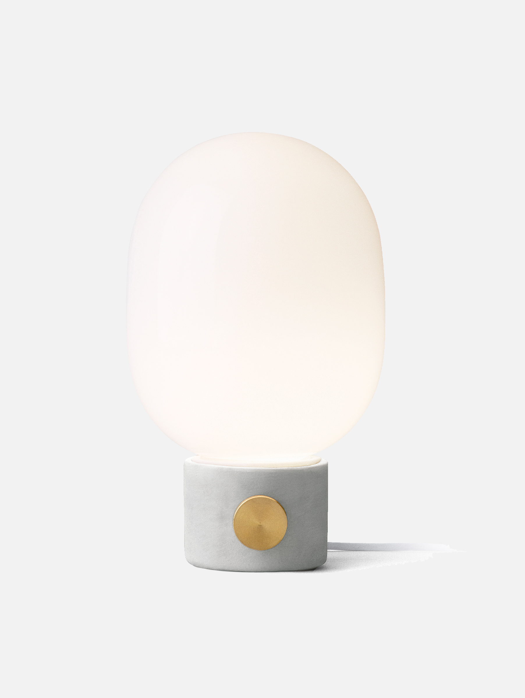 JWDA Concrete Lamp, Light Grey/Brass JWDA Concrete Lamp, Light Grey/Brass