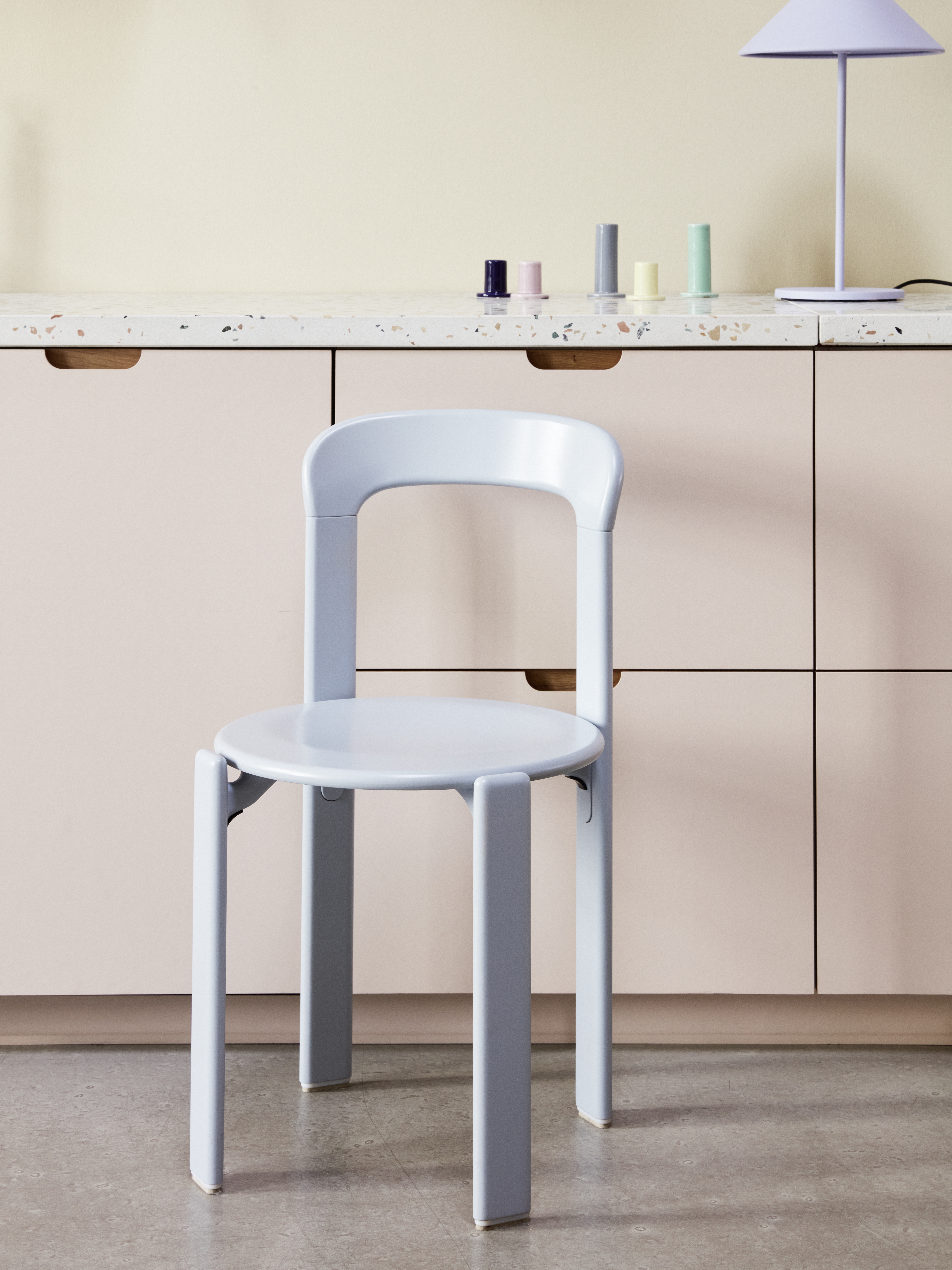 Rey Stuhl Standardgleiter - Slate blue Rey Stuhl Standardgleiter - Slate blue