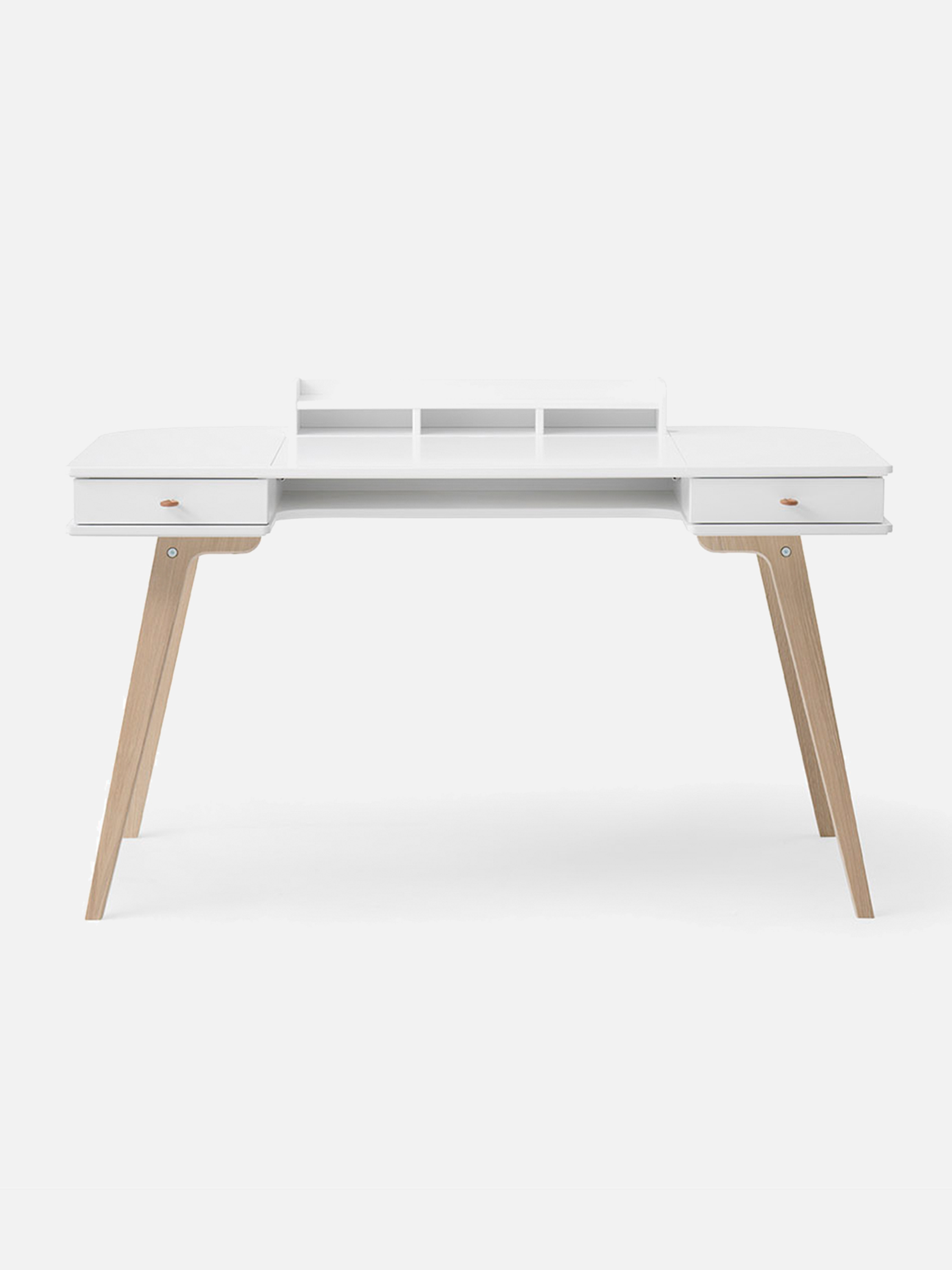 Wood Schreibtisch 66 cm, weiß/Eiche Wood Schreibtisch 66 cm, weiß/Eiche