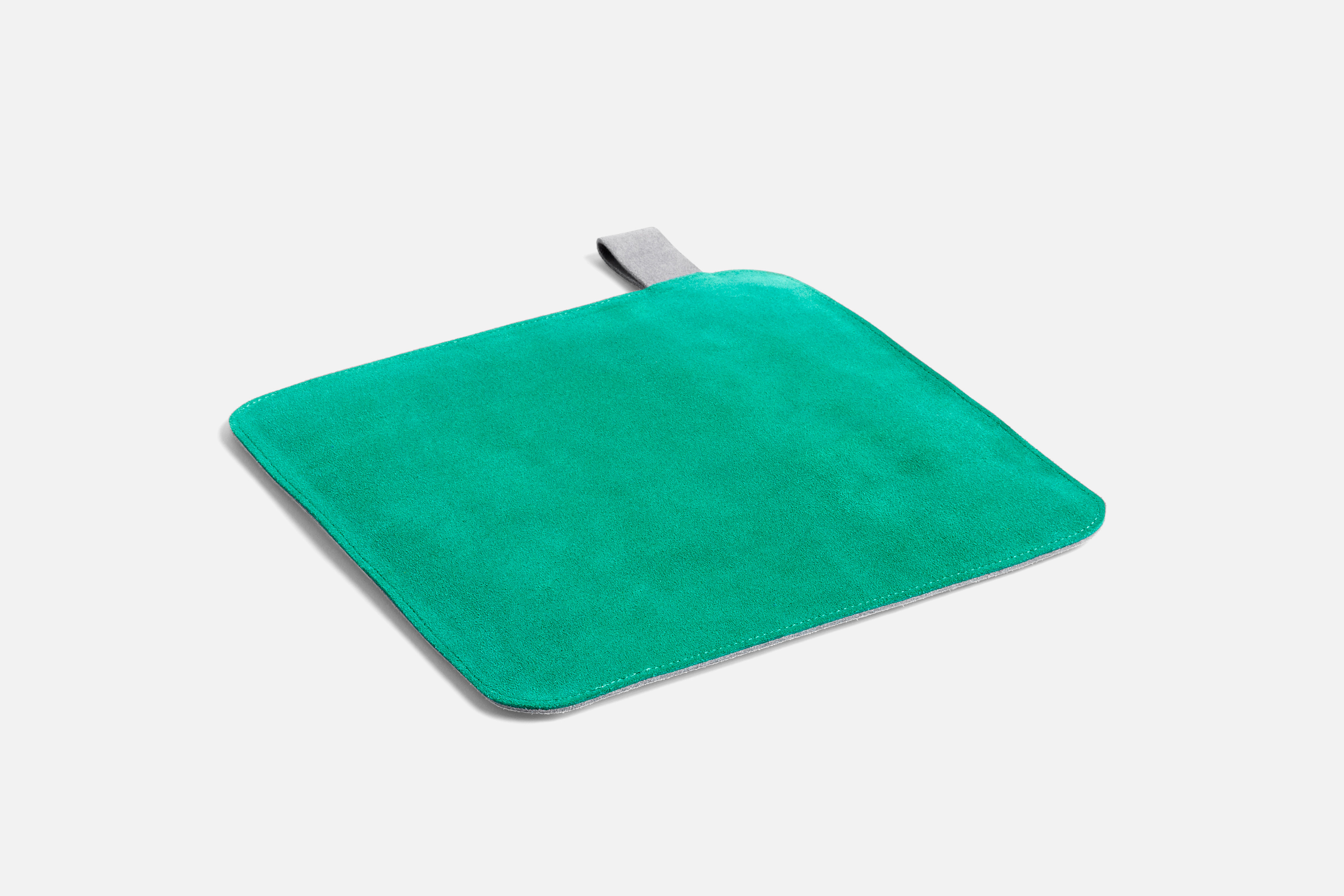 Suede Pot Holder Green Suede Pot Holder Green