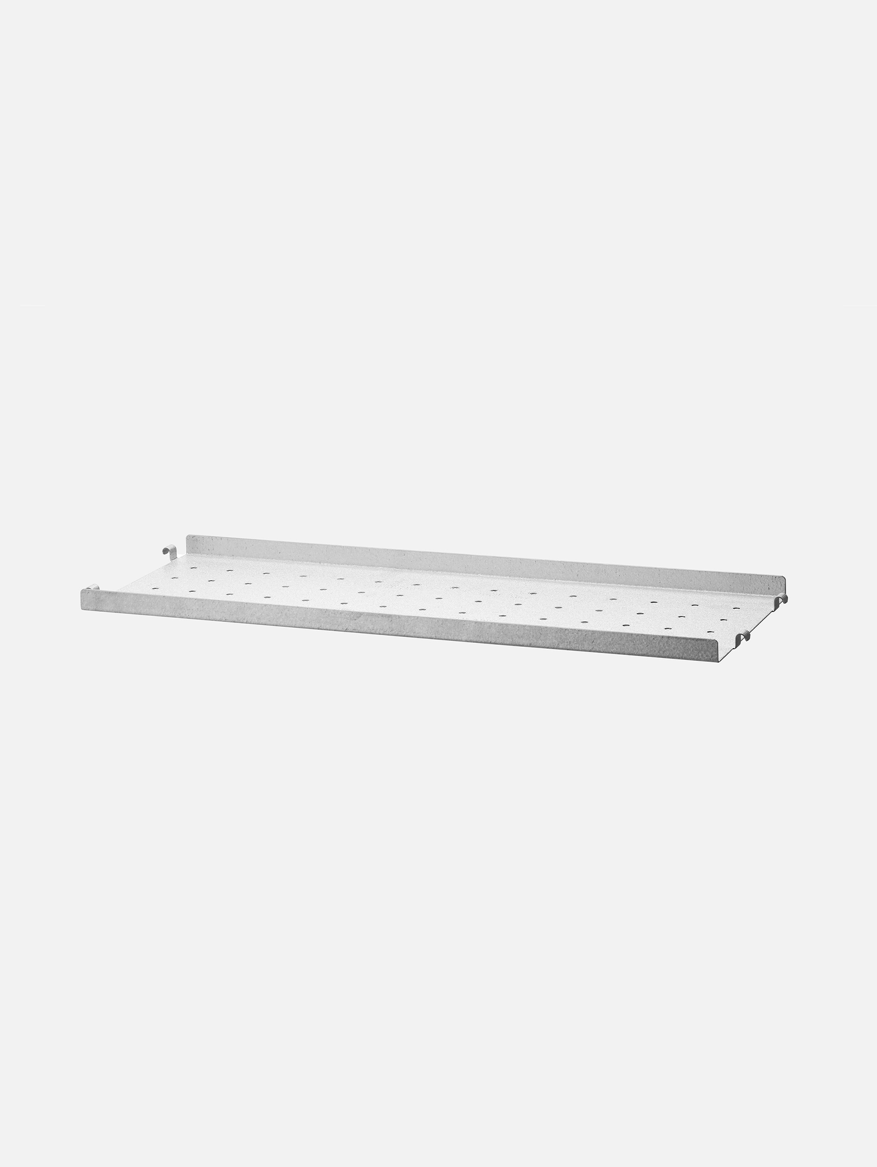 1er Metall Regalboden mit niedriger Kante 58x20 cm - Galvanisiert 1er Metall Regalboden mit niedriger Kante 58x20 cm - Galvanisiert