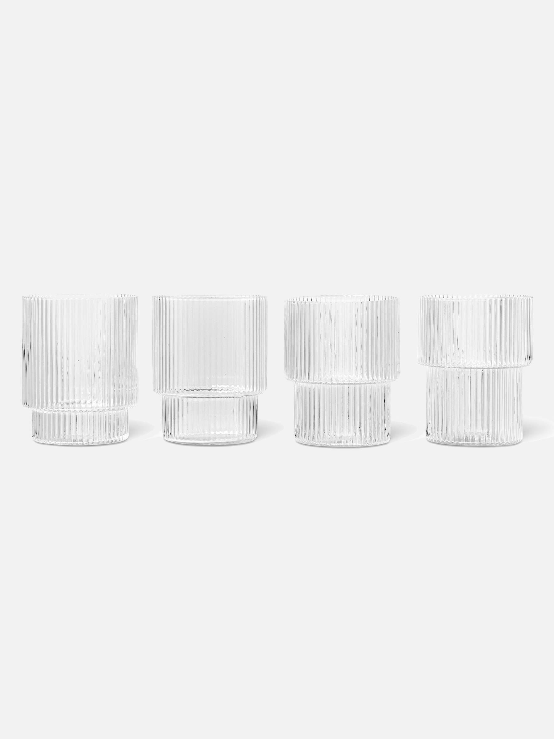 Ripple Gläser 4er Set - Klar Ripple Gläser 4er Set - Klar