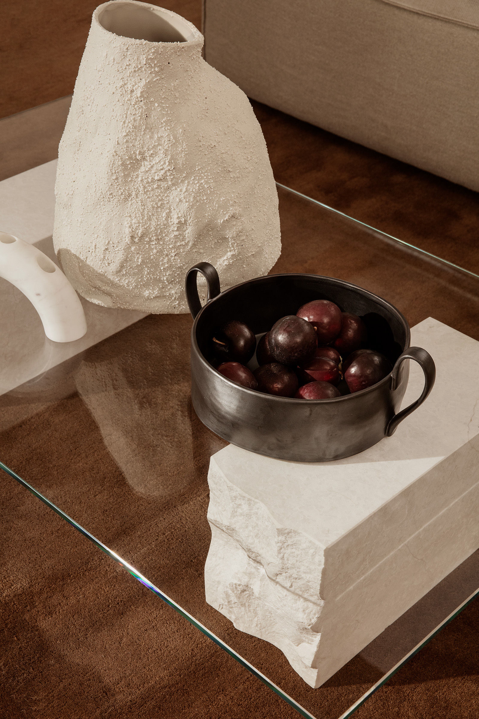 Vulca Vase Large - Off-white Stone Vulca Vase Large - Off-white Stone