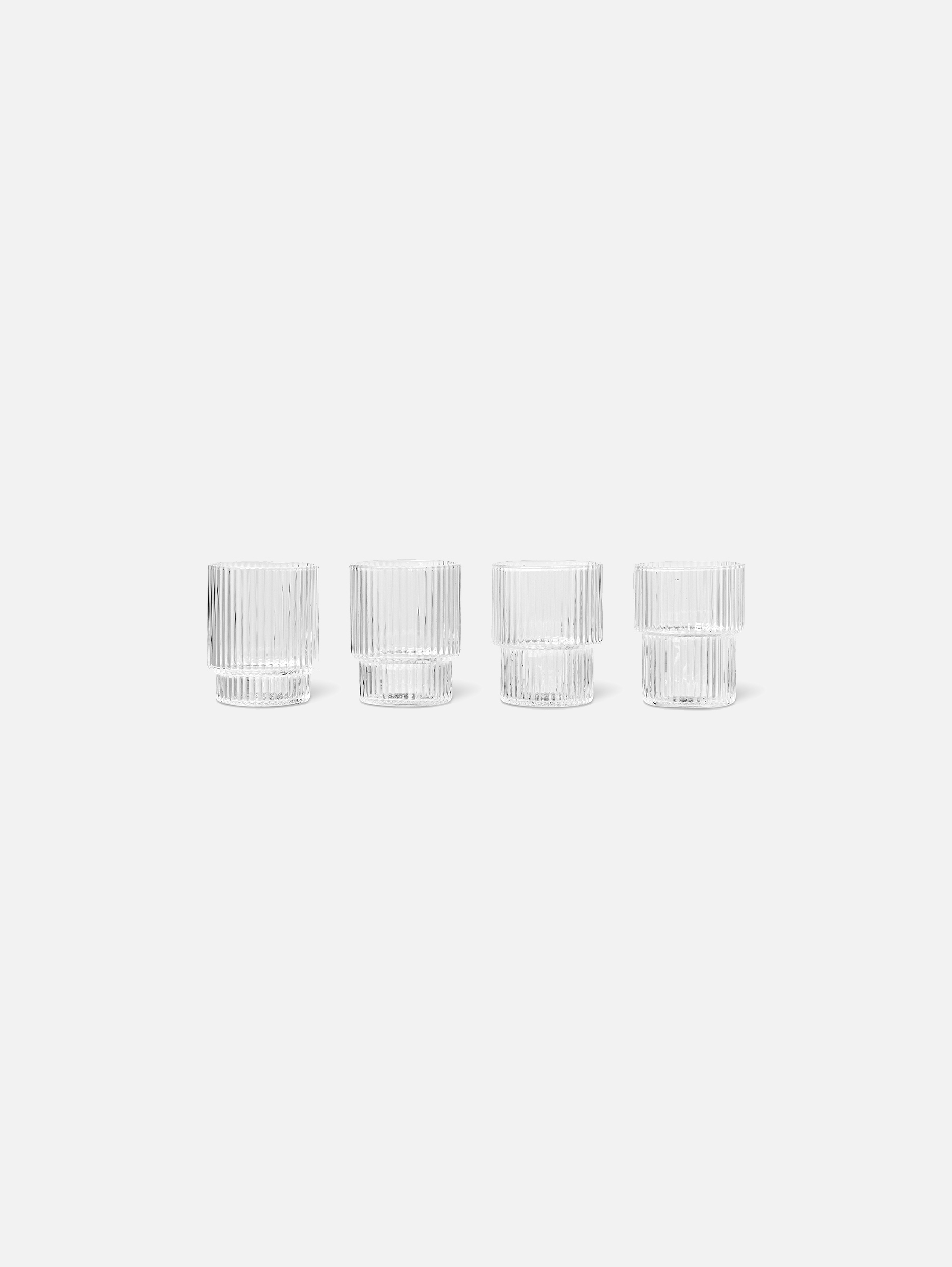 Ripple Gläser 4er Set - Klar Ripple Gläser 4er Set - Klar