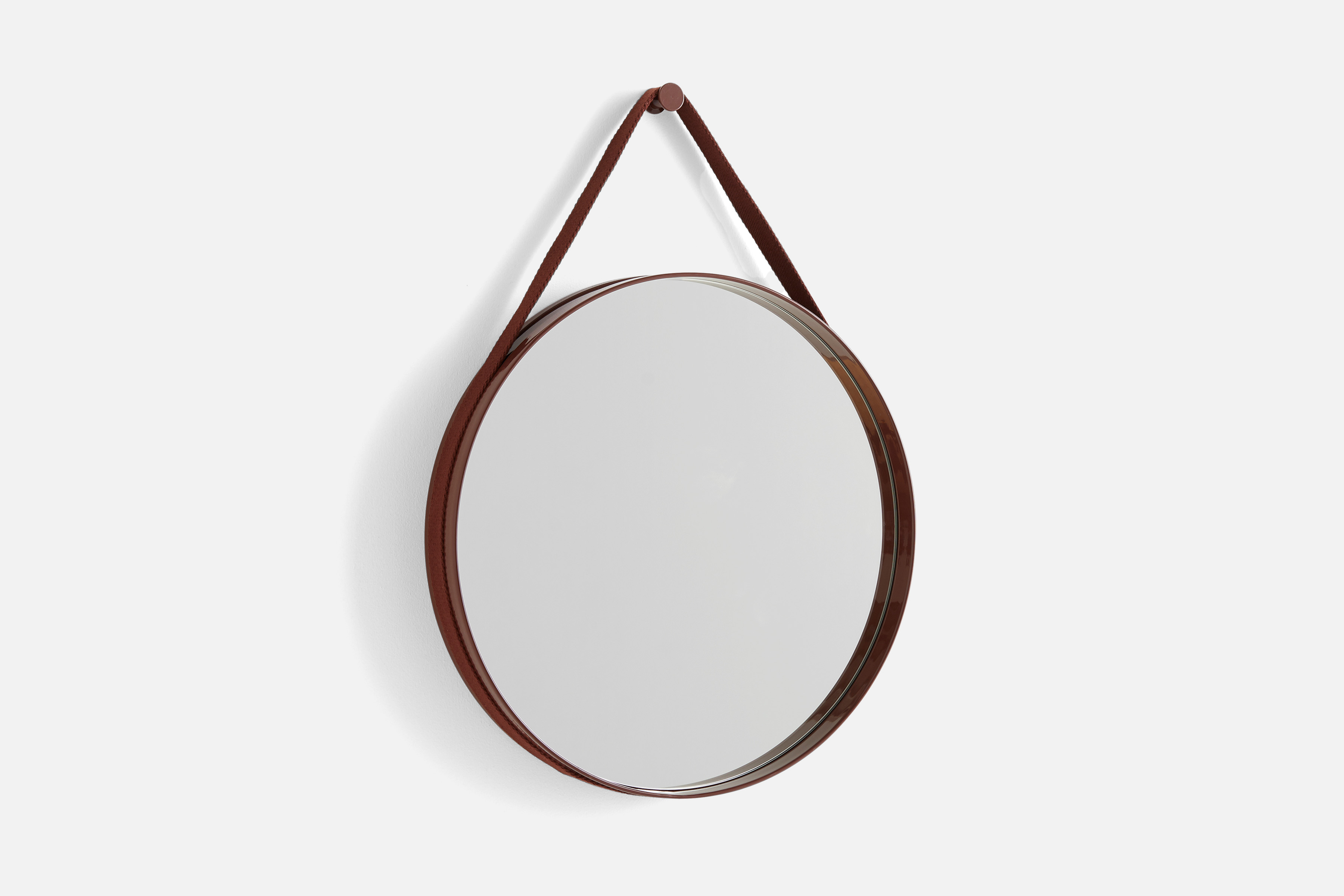 Strap Mirror Spiegel No. 2 Ø50 Dunkelbraun Strap Mirror Spiegel No. 2 Ø50 Dunkelbraun