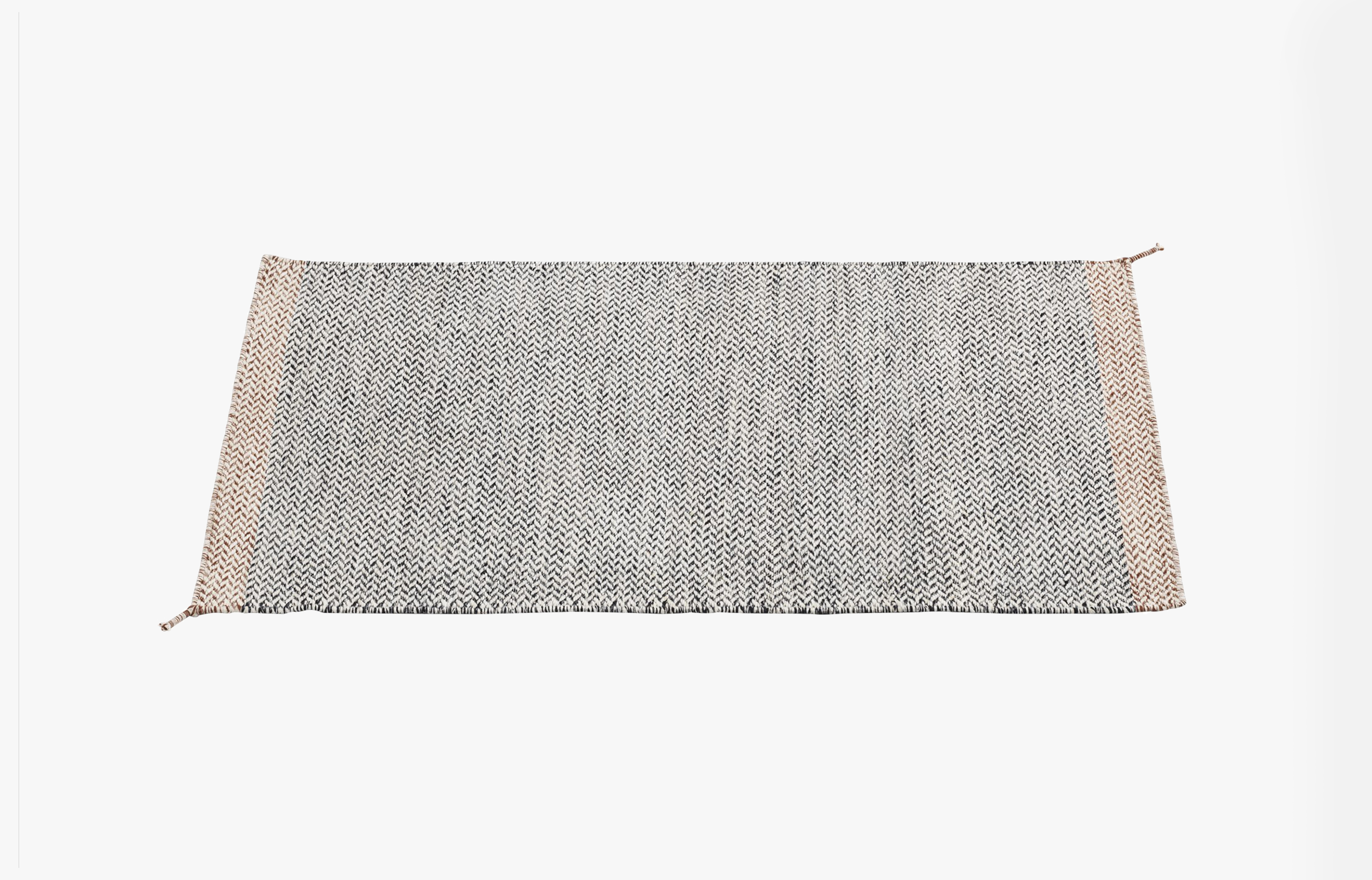 Ply Teppich 140x85 cm - Schwarz/Weiß Ply Teppich 140x85 cm - Schwarz/Weiß