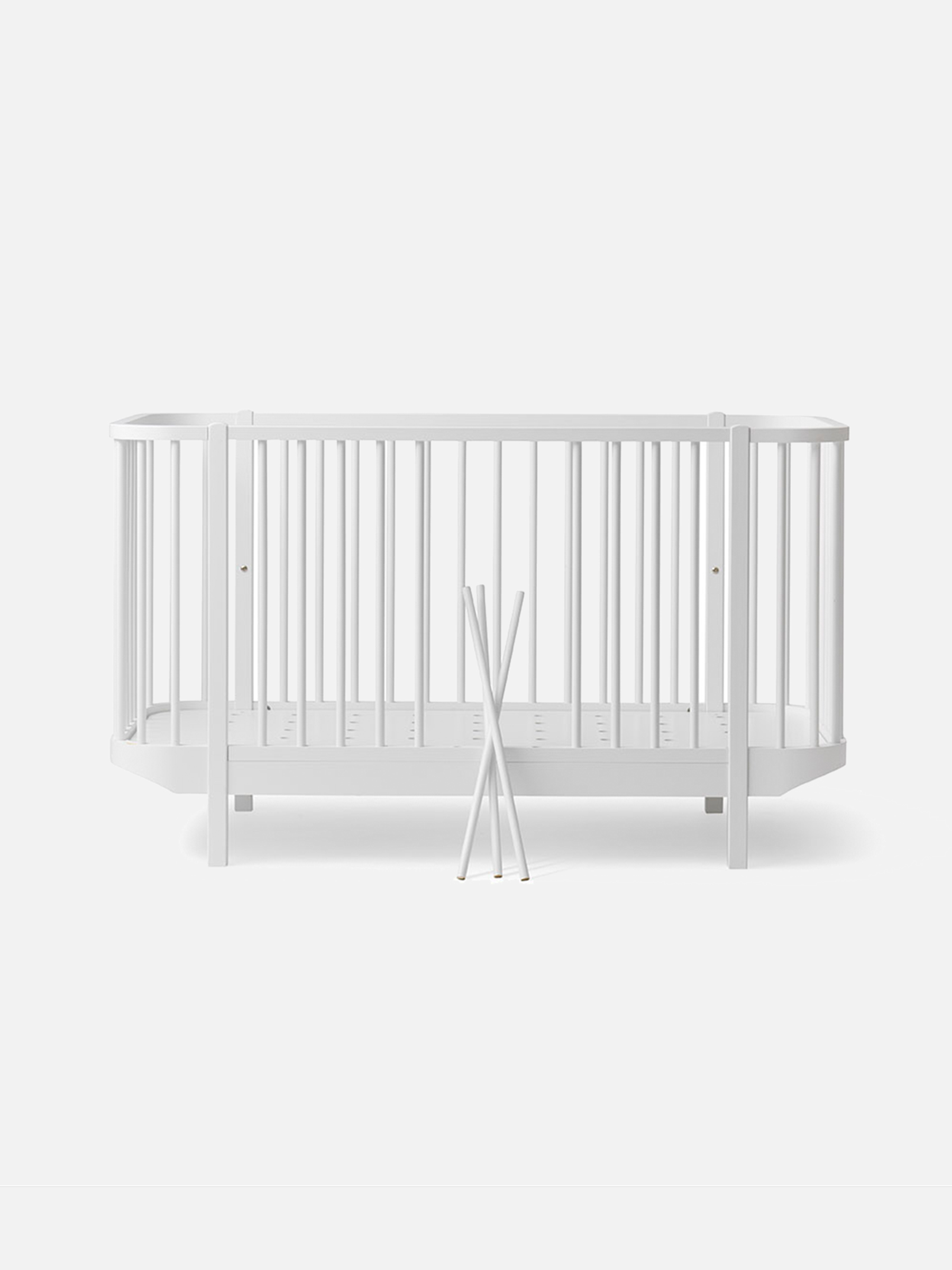 Wood Baby- und Kinderbett, 70x140 cm, weiß Wood Baby- und Kinderbett, 70x140 cm, weiß