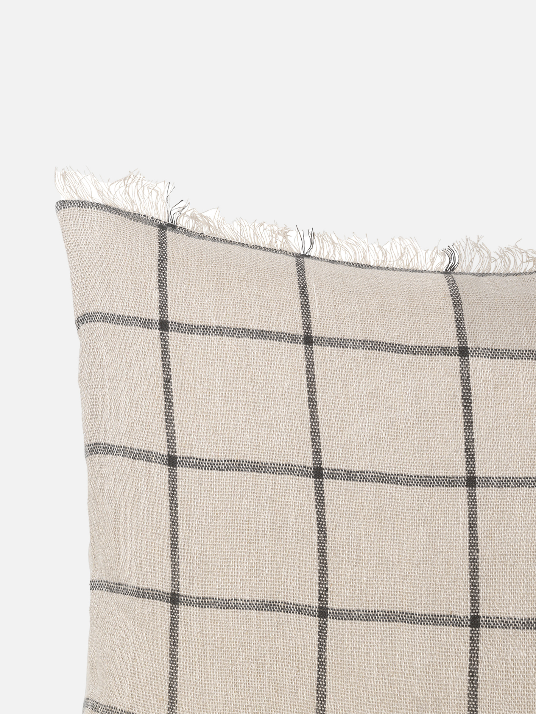 Calm Kissen 50x50 cm - Camel / Schwarz Calm Kissen 50x50 cm - Camel / Schwarz