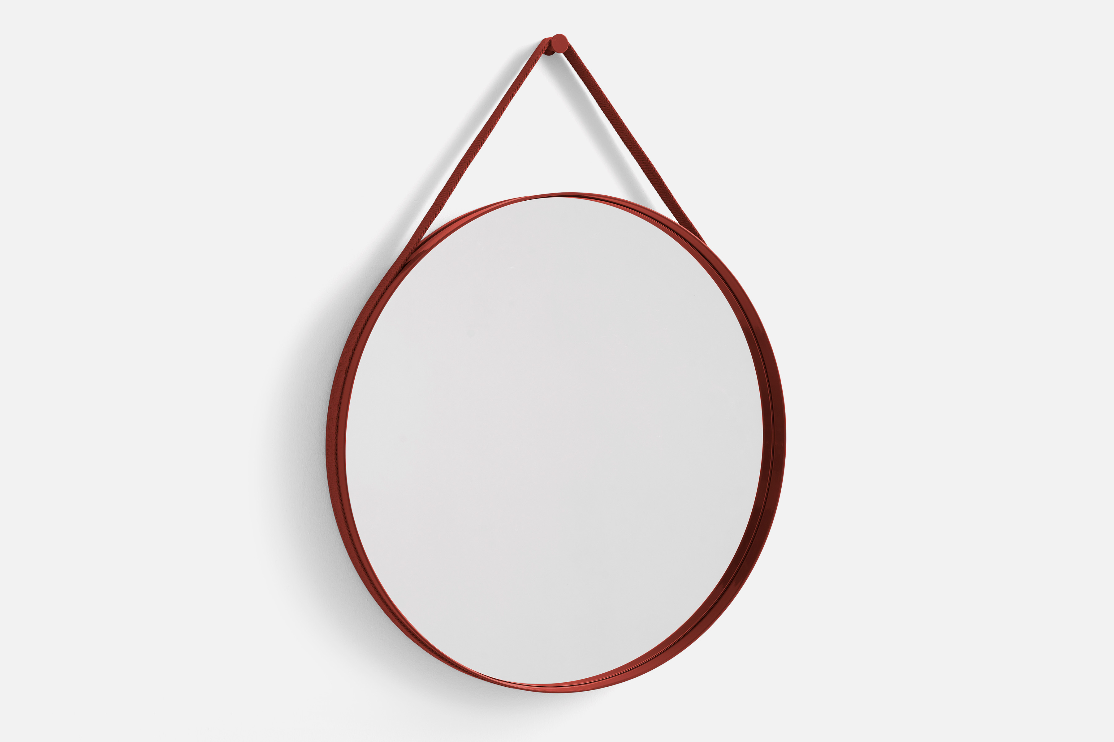 Strap Mirror Spiegel No. 2 Ø70 Rot Strap Mirror Spiegel No. 2 Ø70 Rot
