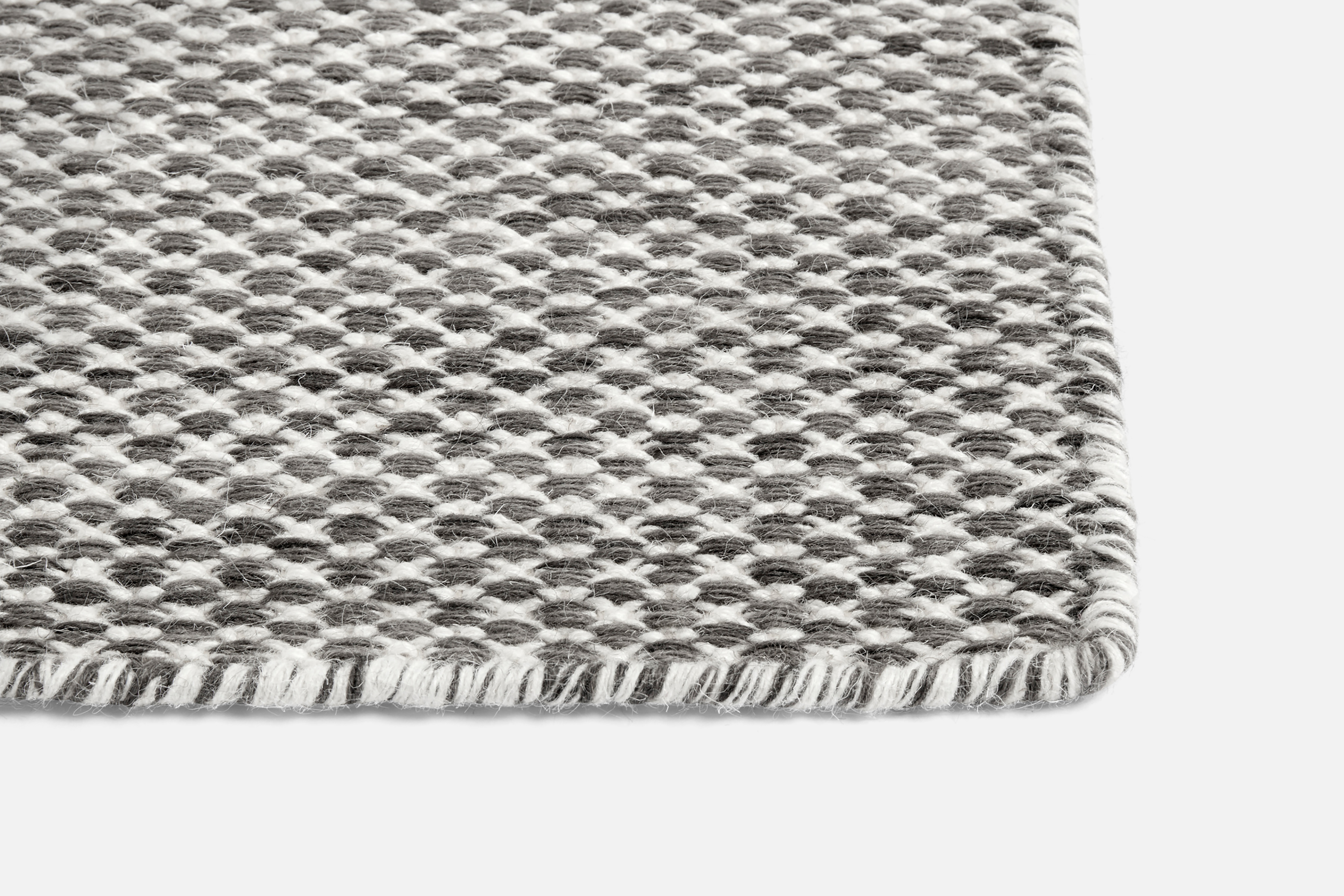 Moiré Kelim Teppich 200x300 Grau Moiré Kelim Teppich 200x300 Grau