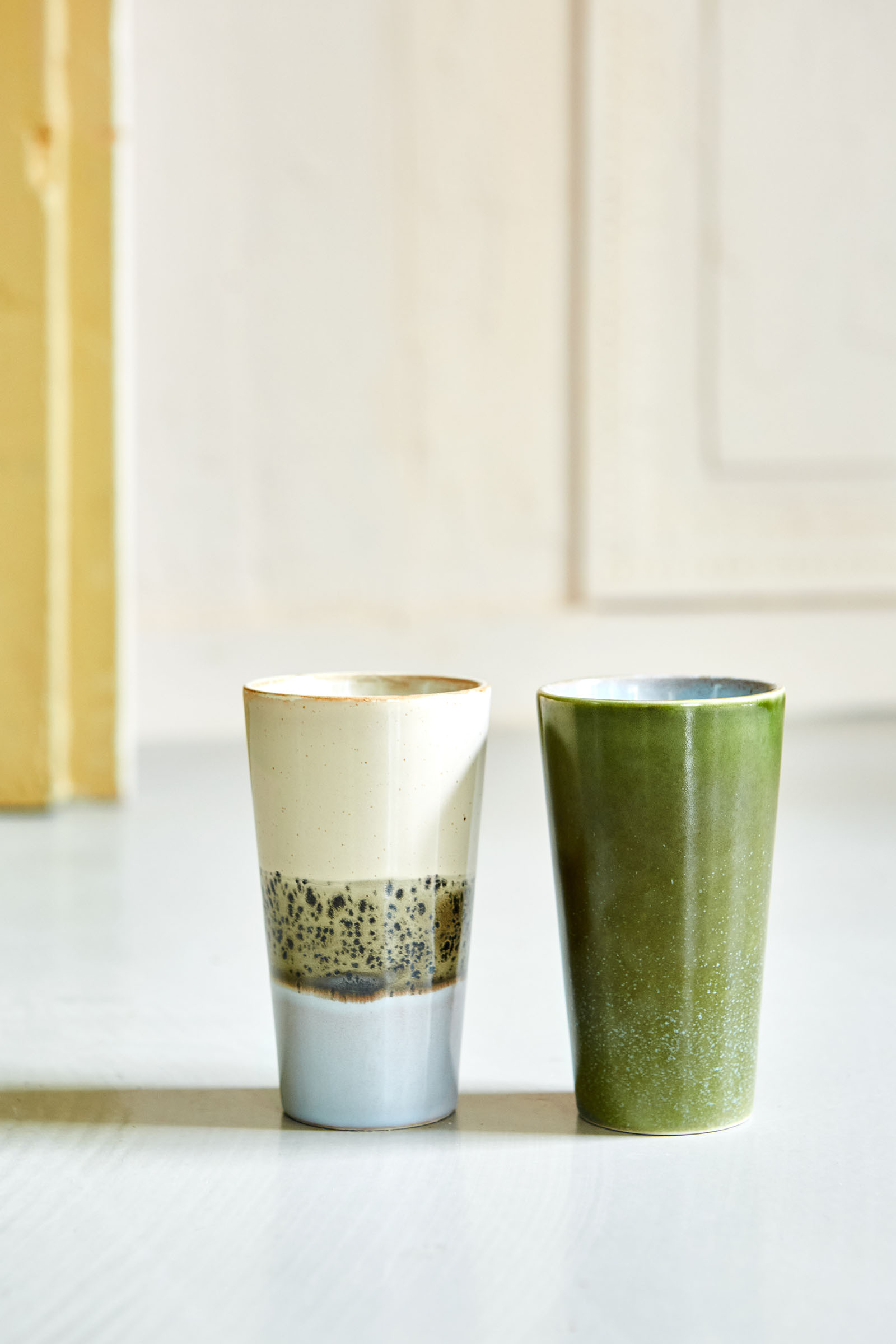 70s Keramik Latte Becher - Grass 70s Keramik Latte Becher - Grass