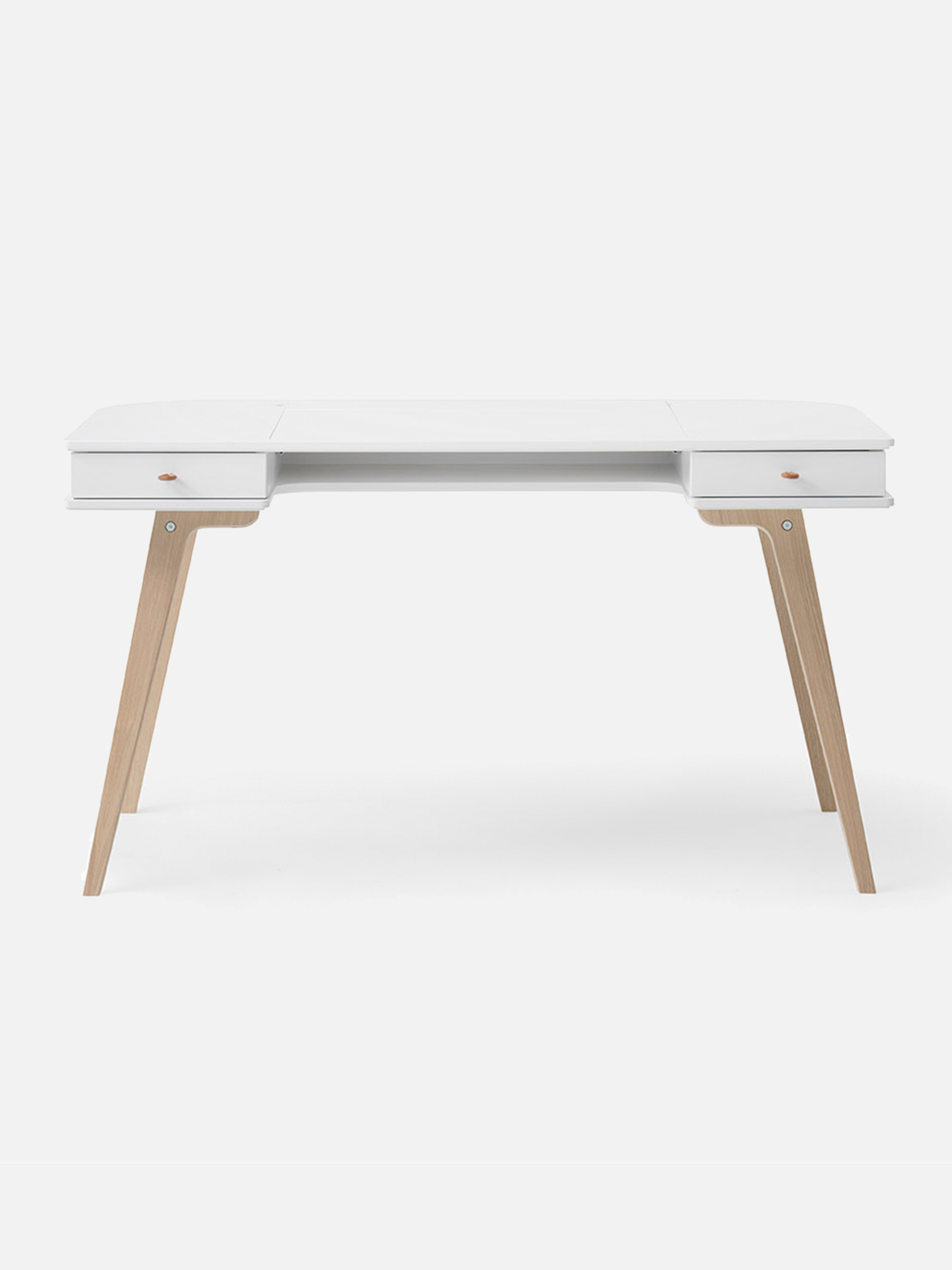 Wood Schreibtisch 66 cm, weiß/Eiche Wood Schreibtisch 66 cm, weiß/Eiche