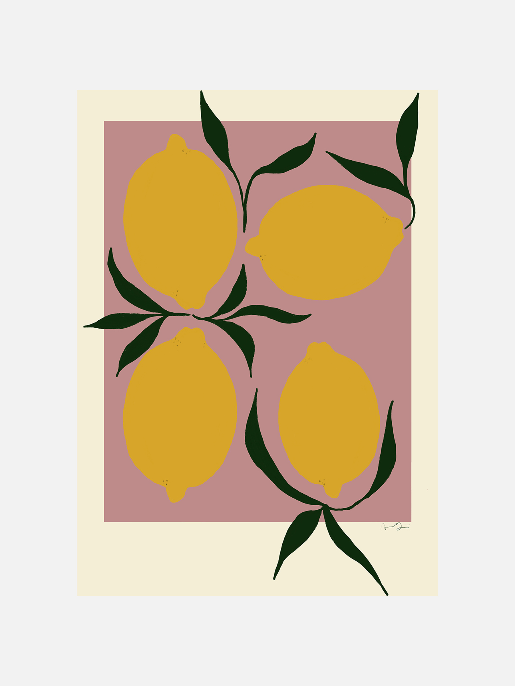 The Poster Club Anna Mörner Pink Lemon 50x70 The Poster Club Anna Mörner Pink Lemon 50x70